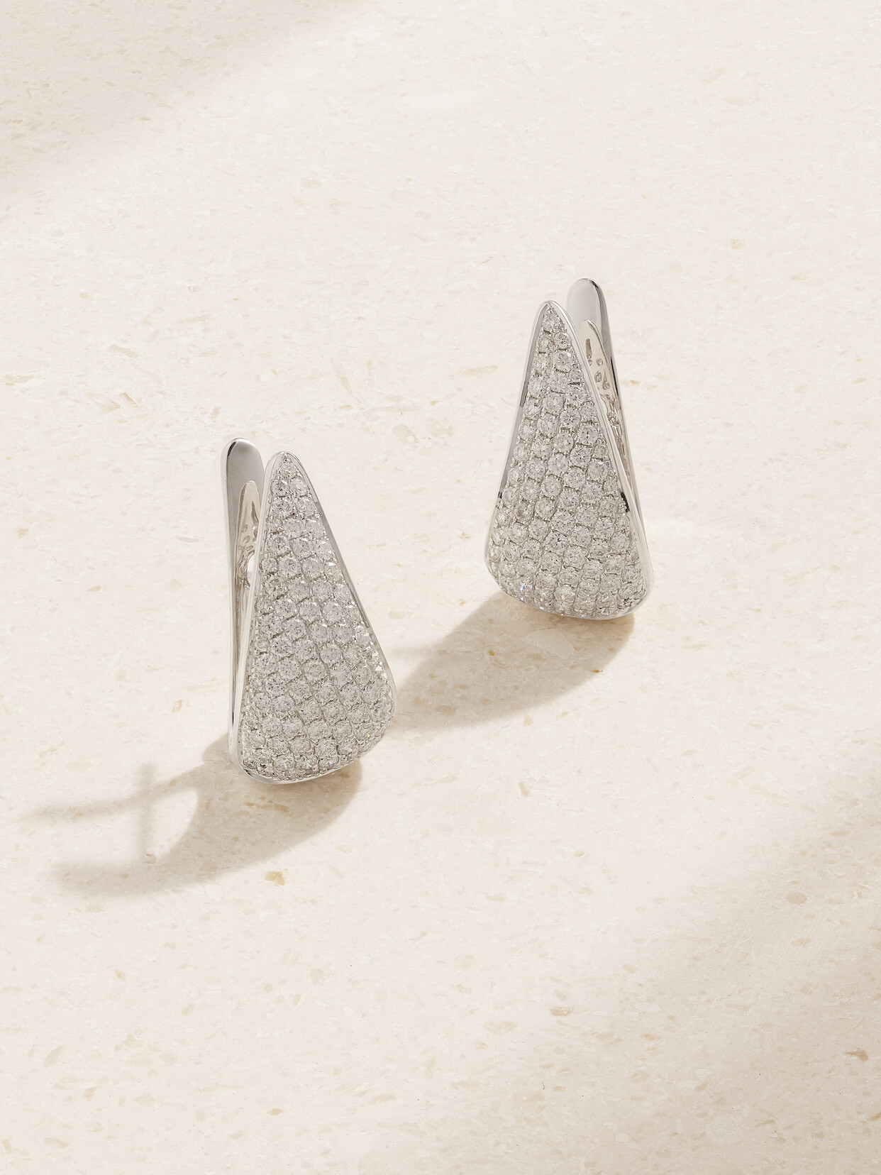 Anita Ko 18-karat White Gold Diamond Earrings