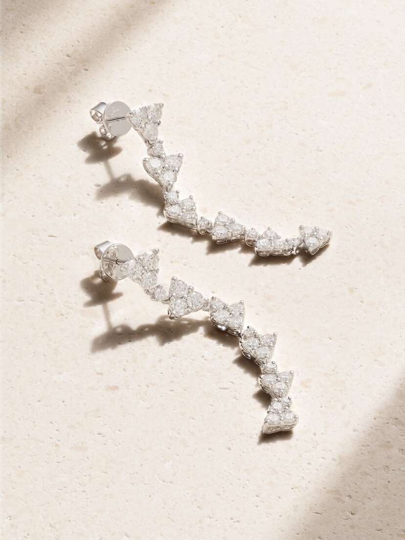 Anita Ko 18-karat White Gold Diamond Earrings
