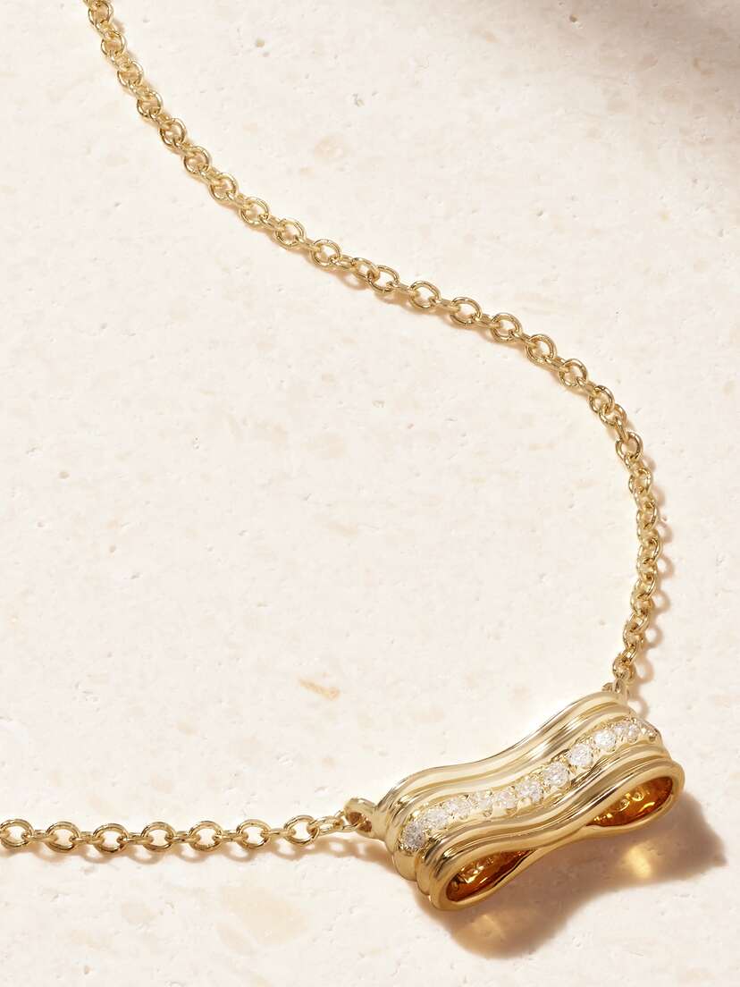 Almasika Berceau 18-karat Gold Diamond Necklace