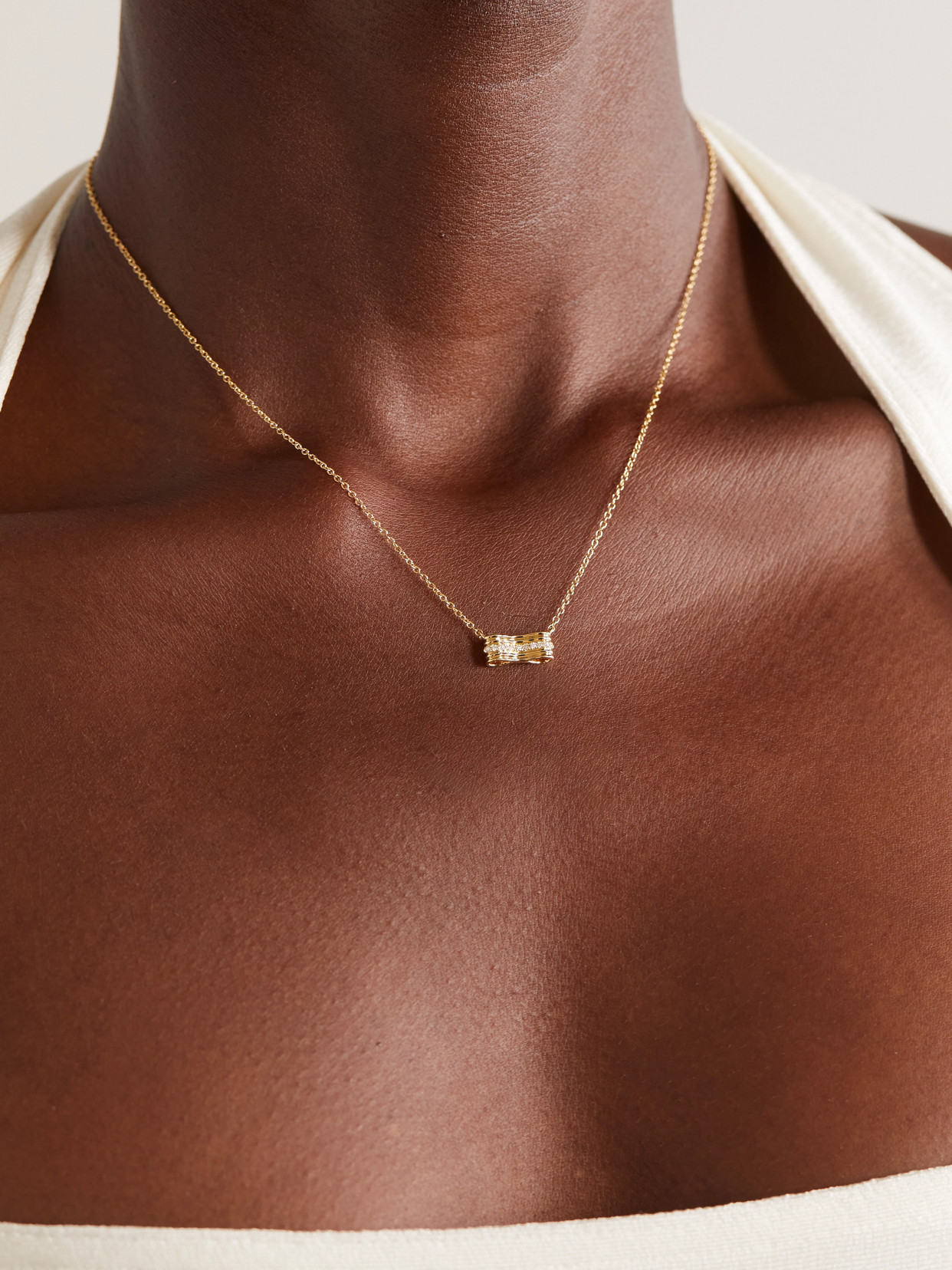 Almasika Berceau 18-karat Gold Diamond Necklace In Gold