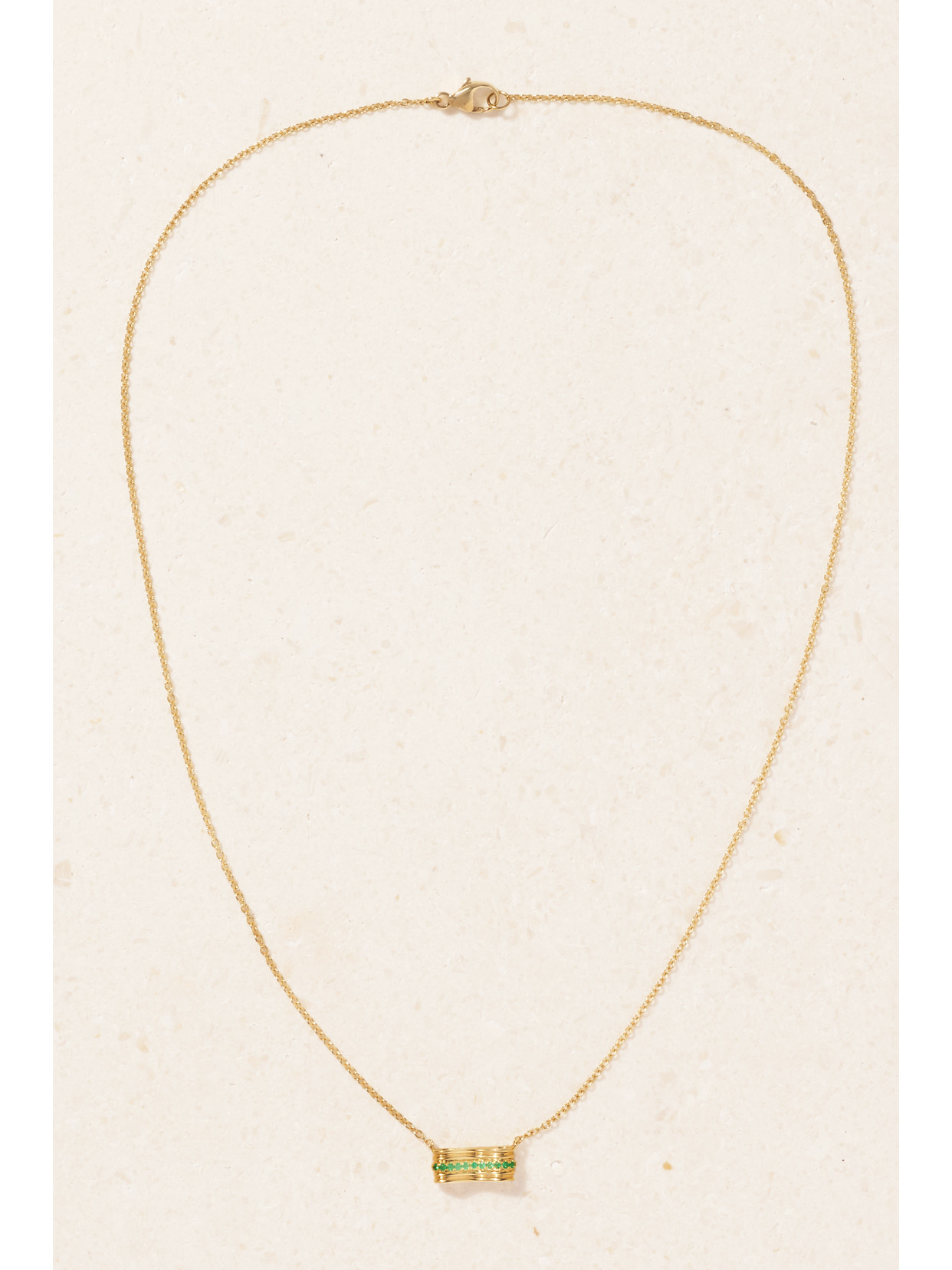 Almasika Berceau 18-karat Gold Emerald Necklace In Gold