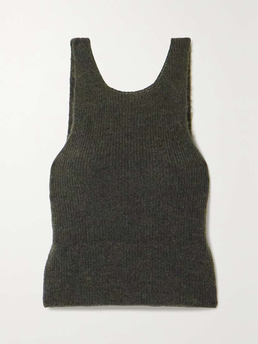Cortana + Net Sustain Zakia Ribbed Alpaca, Silk And Wool-blend Tank