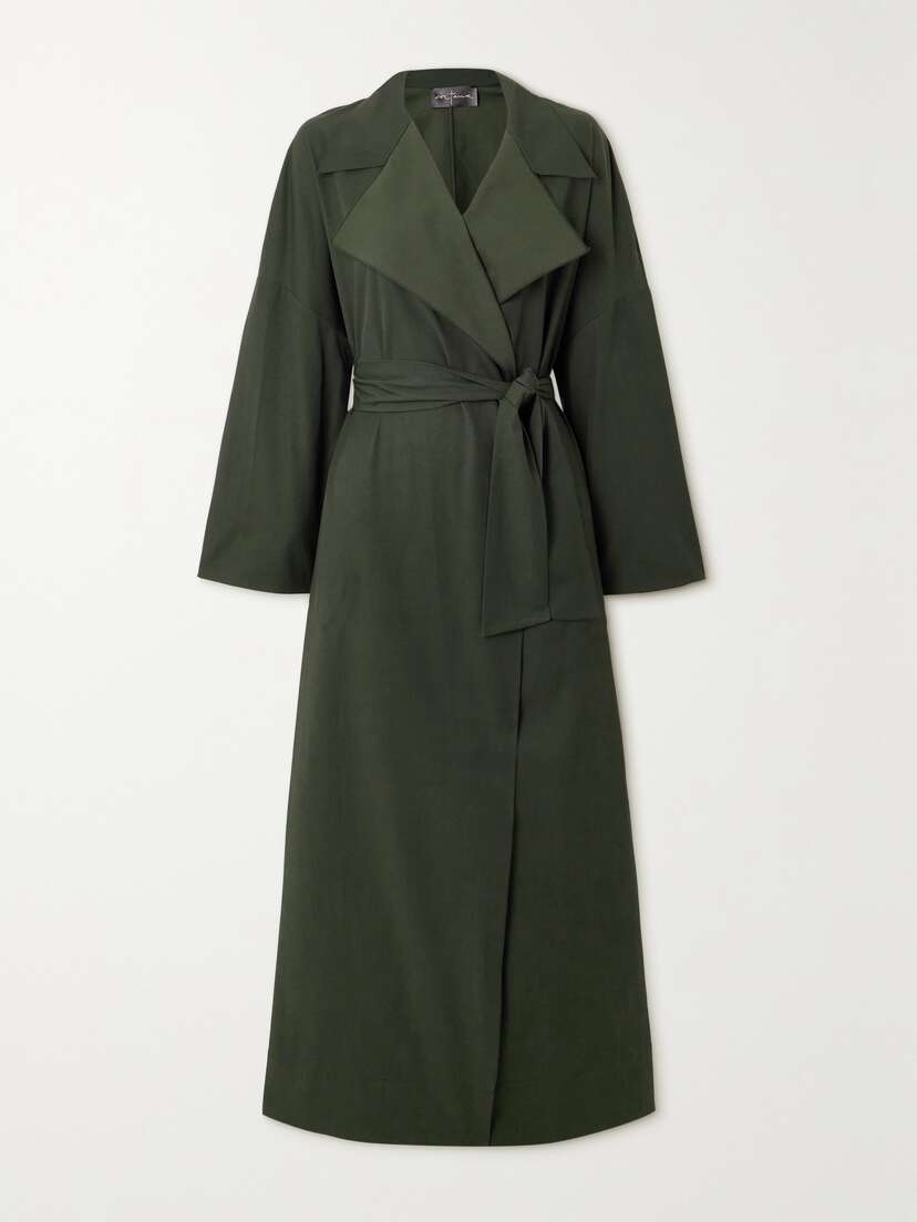 Cortana + Net Sustain Camille Belted Twill Trench Coat