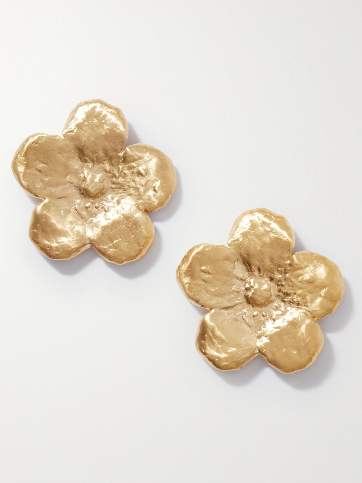 Completedworks - + Tove Flower Gold-plated Earrings - One size