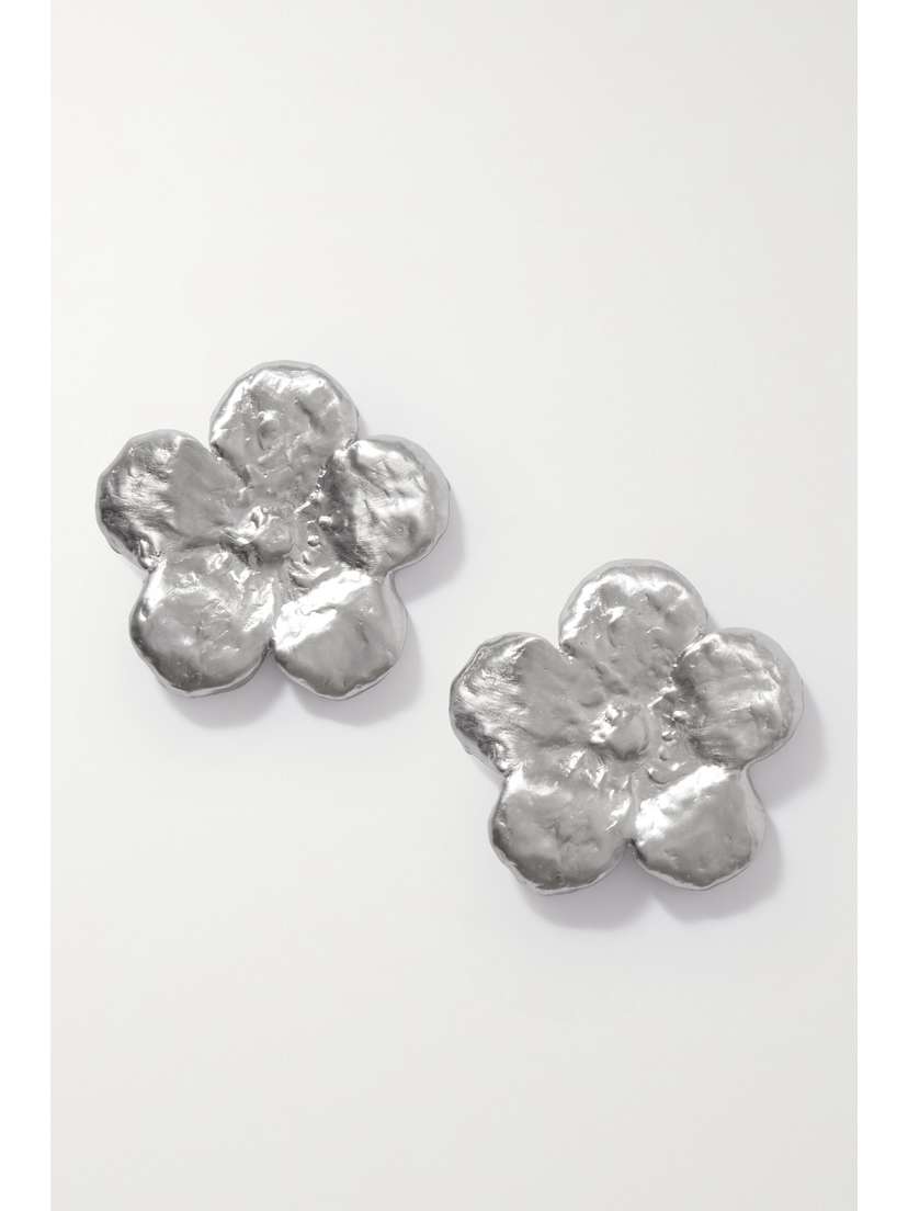 Completedworks + Tove Flower Silver-plated Earrings