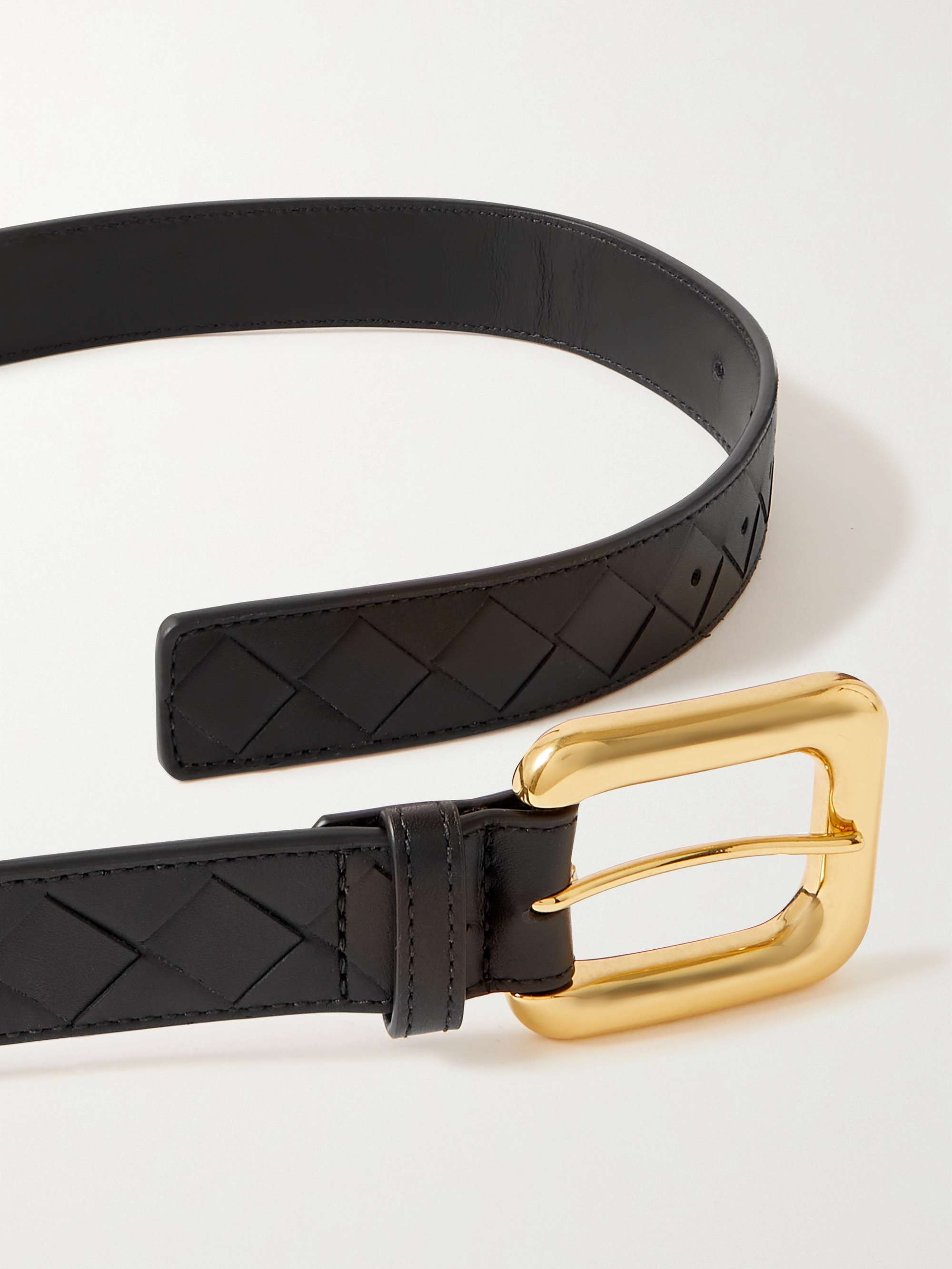 BOTTEGA VENETA Intrecciato leather waist belt | NET-A-PORTER