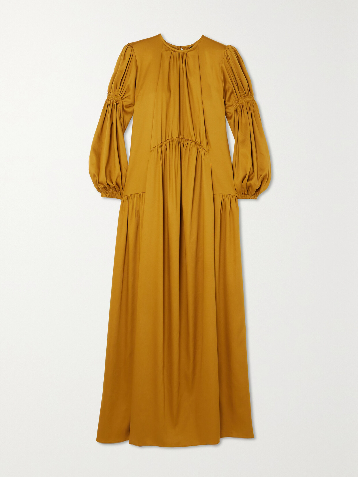 Mother of Pearl - + Net Sustain June Tiered Gathered Tencel Lyocell-blend Maxi Dress - Yellow