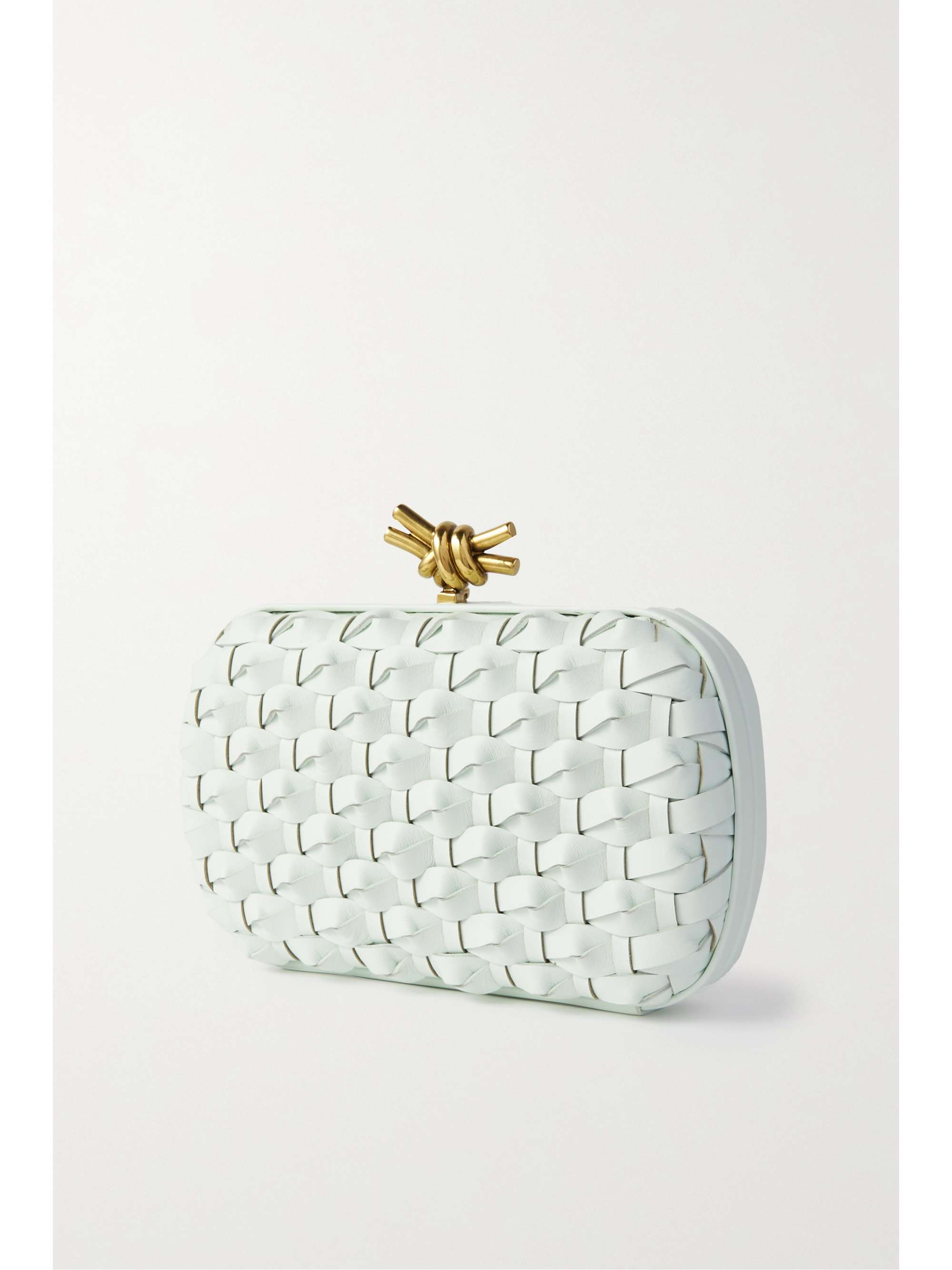 Bottega Veneta Knot Intrecciato Leather Clutch