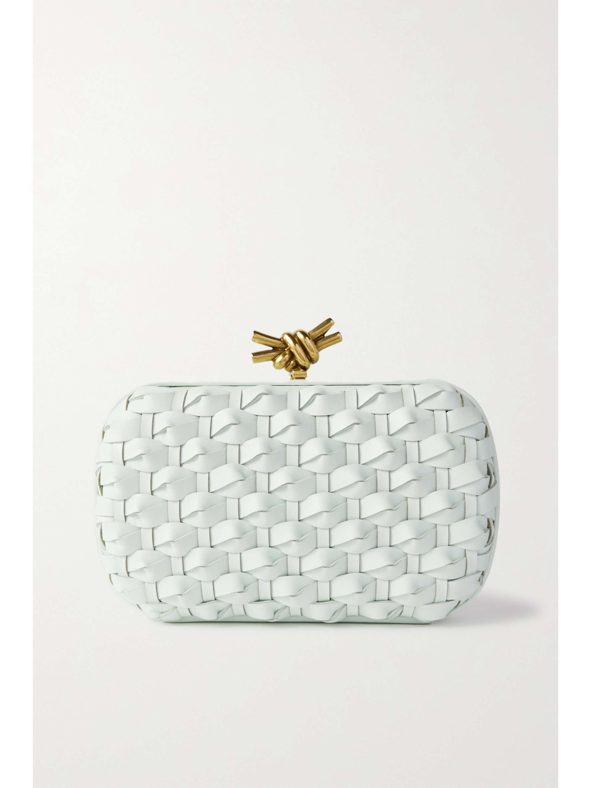 Bottega Veneta Knot Intrecciato Leather Clutch