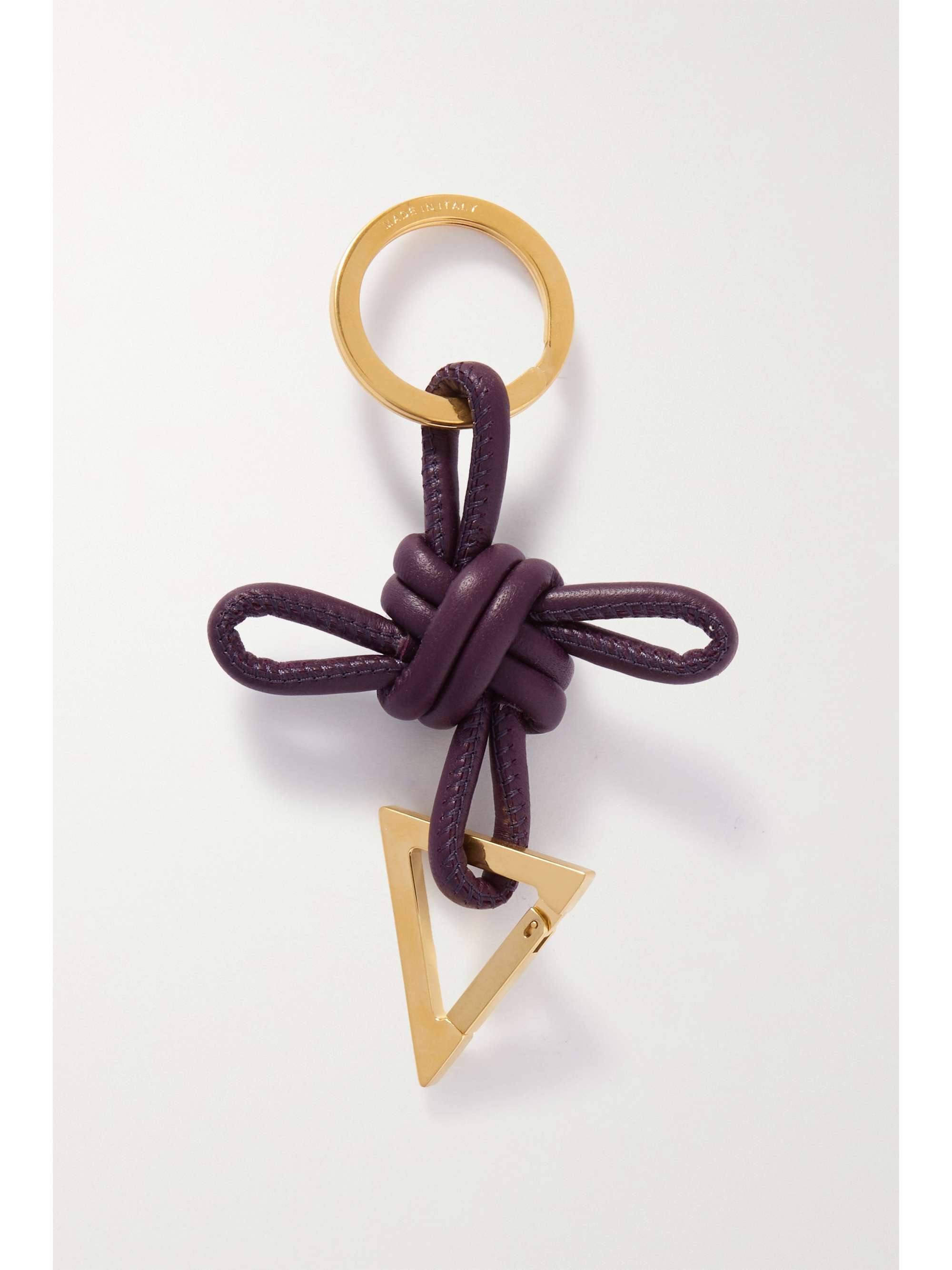 Bottega Veneta® Women's Intreccio Key Ring in Gold. Shop online now.