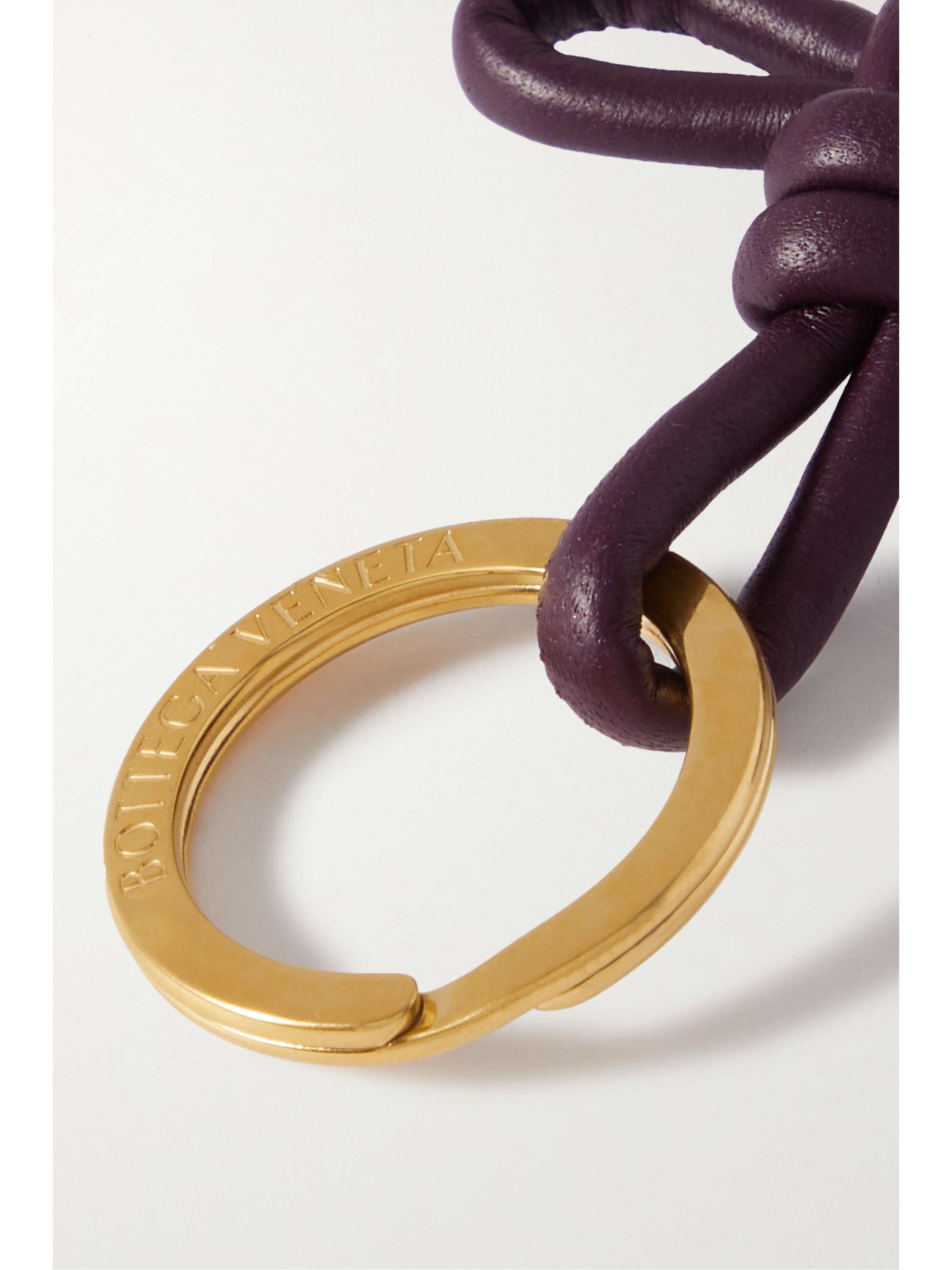 Bottega Veneta® Women's Intreccio Key Ring in Gold. Shop online now.