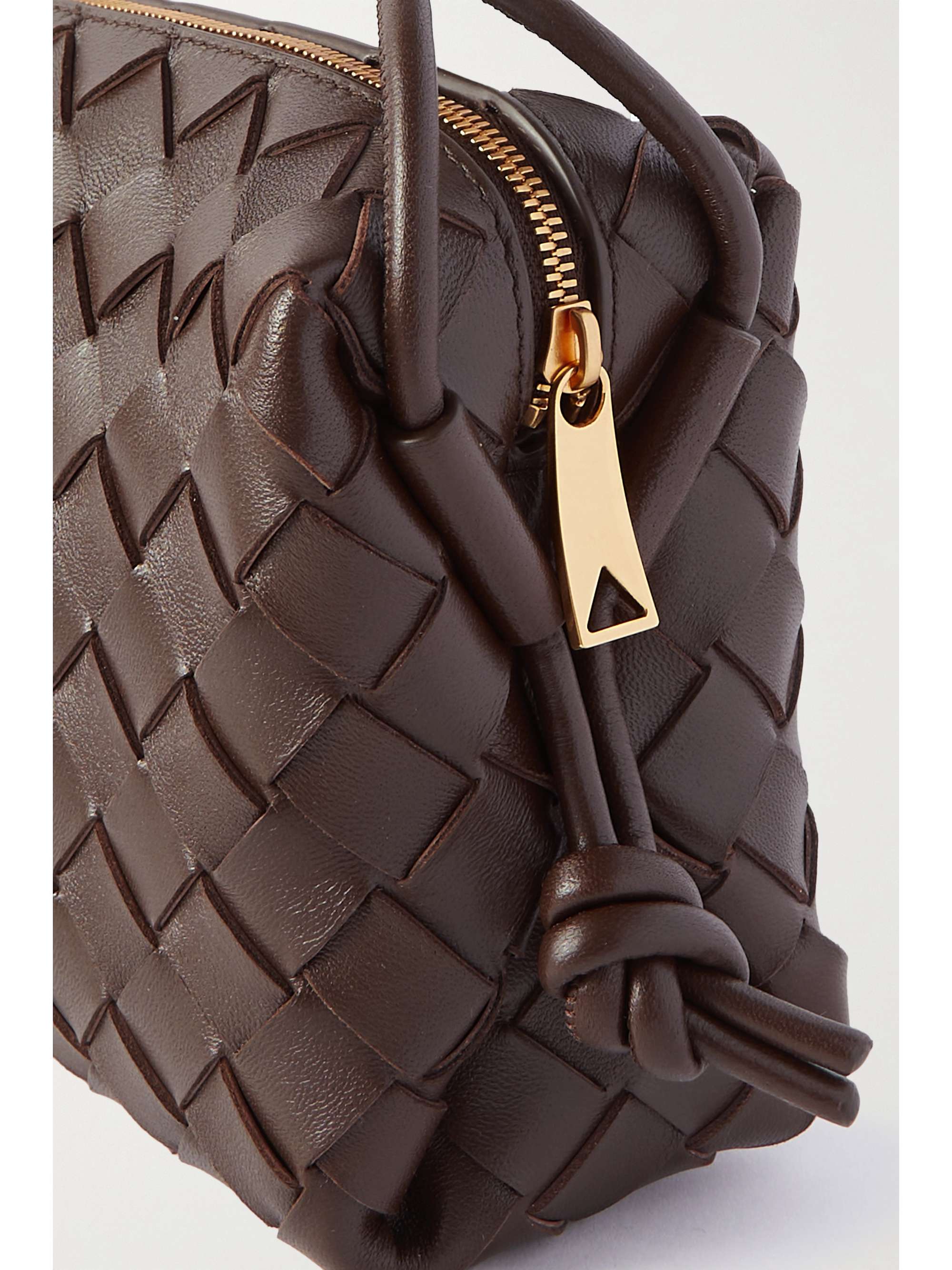 BOTTEGA VENETA Loop mini intrecciato leather shoulder bag