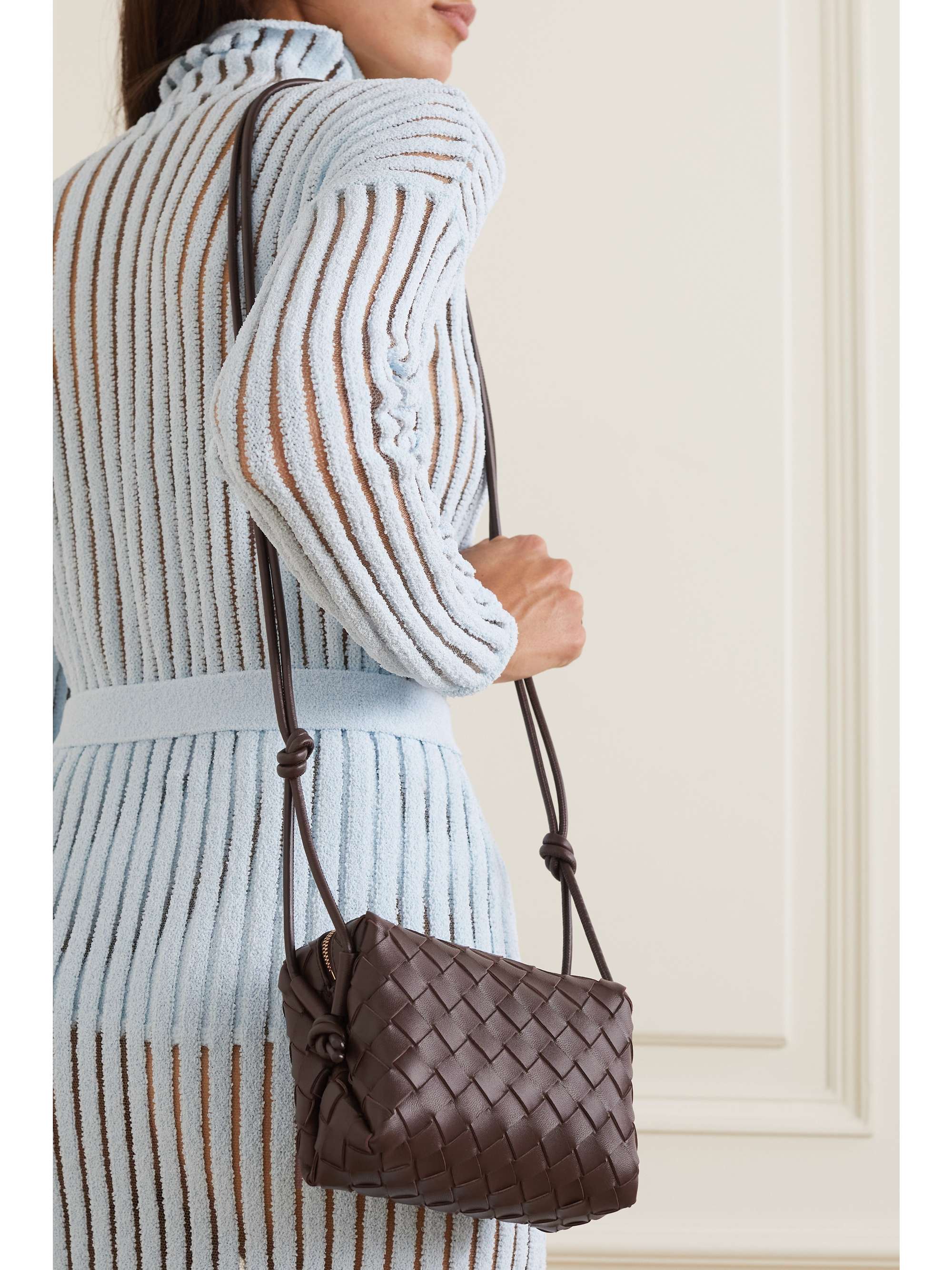BOTTEGA VENETA Loop mini intrecciato leather shoulder bag