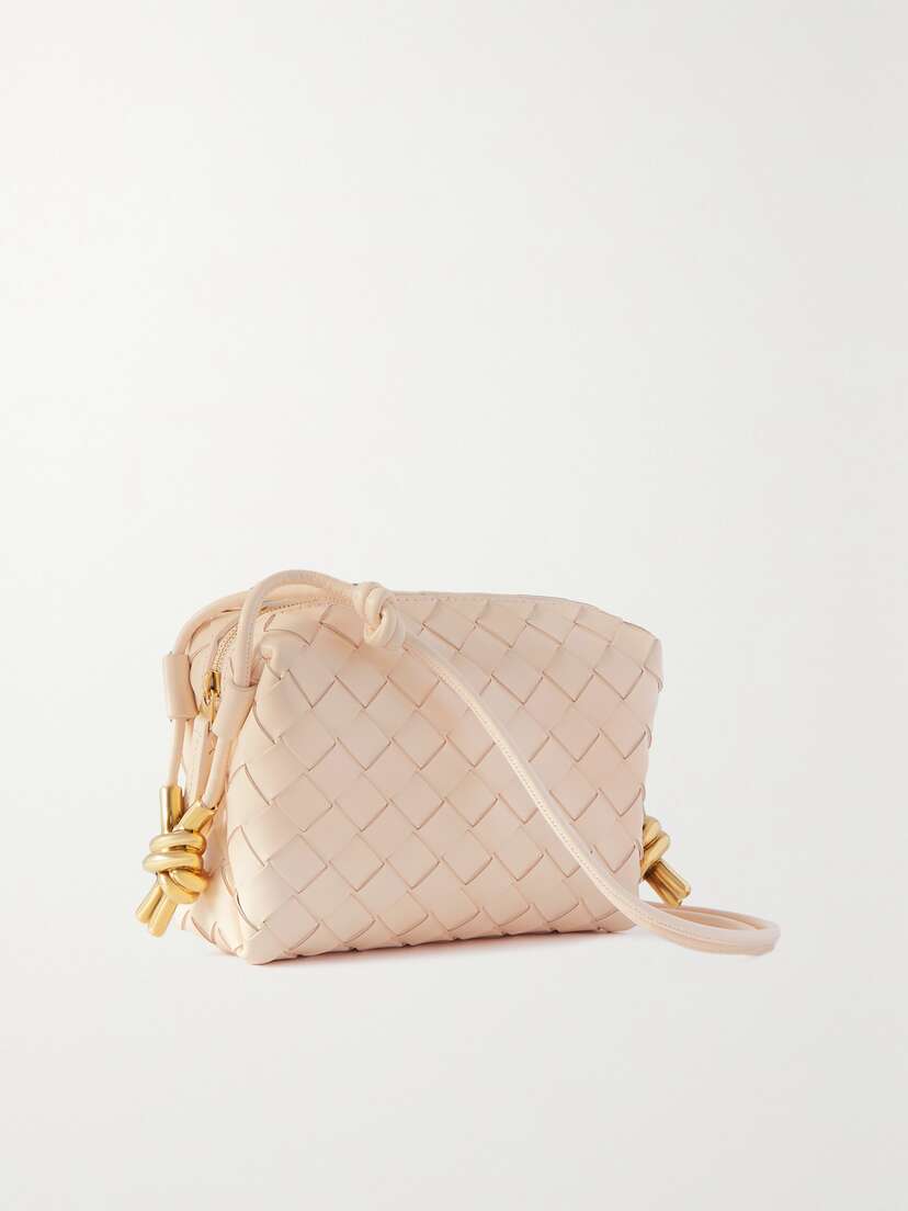 Bottega Veneta Mini Drop Loop Intrecciato Leather Shoulder Bag