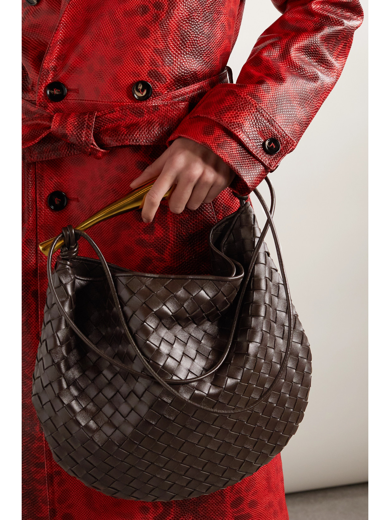Sardine Medium Intrecciato Shoulder Bag