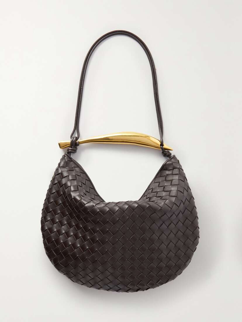 Bottega Veneta Sardine Medium Intrecciato Leather Shoulder Bag