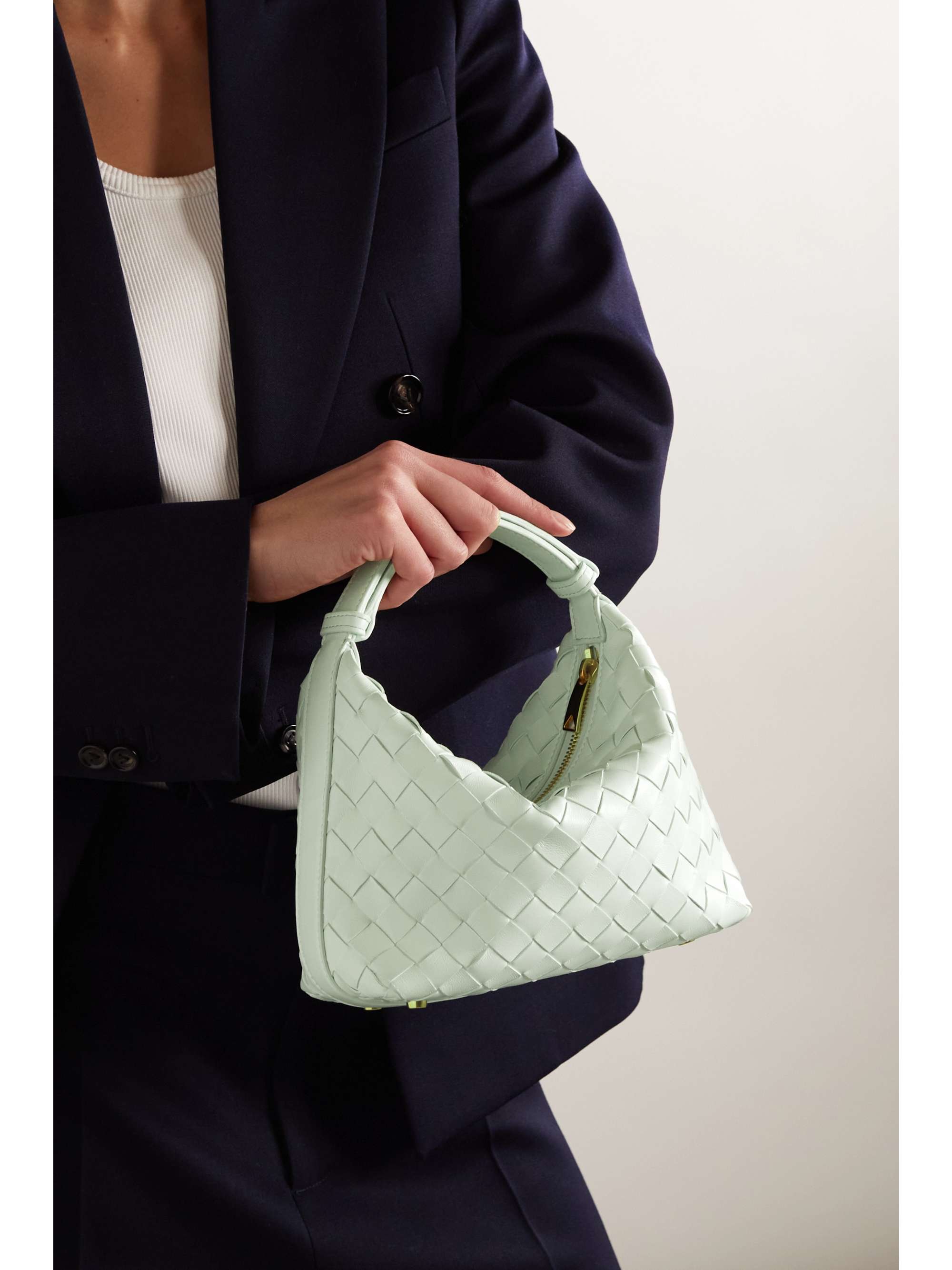 BOTTEGA VENETA Mini Wallace intrecciato leather tote | NET-A-PORTER