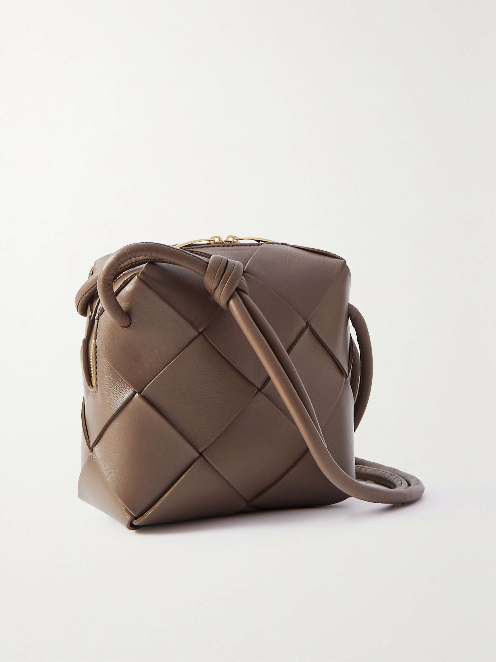 Bottega Veneta Mini Padded Cassette Intrecciato Leather Crossbody Bag