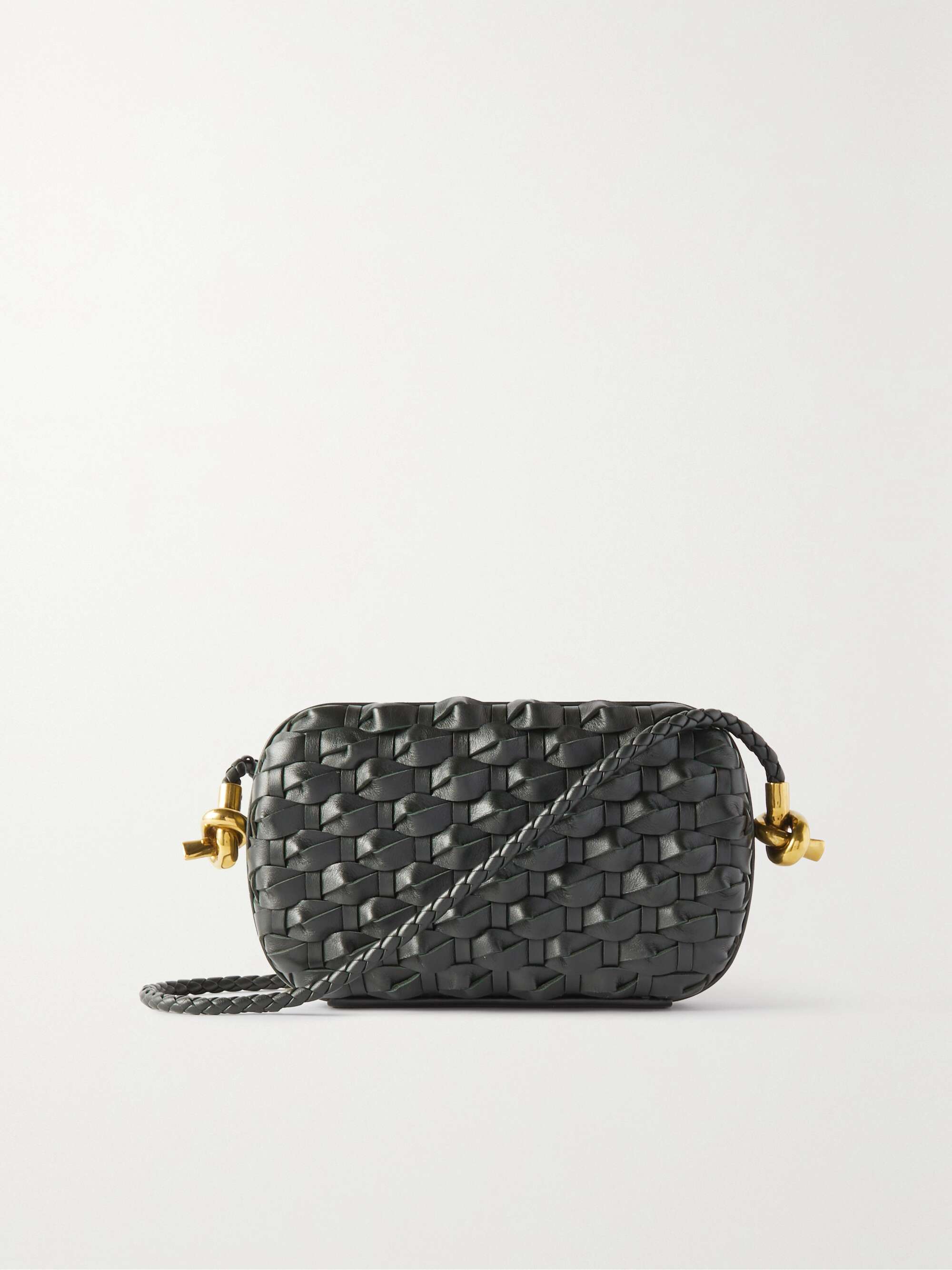 BOTTEGA VENETA Knot padded intrecciato leather clutch