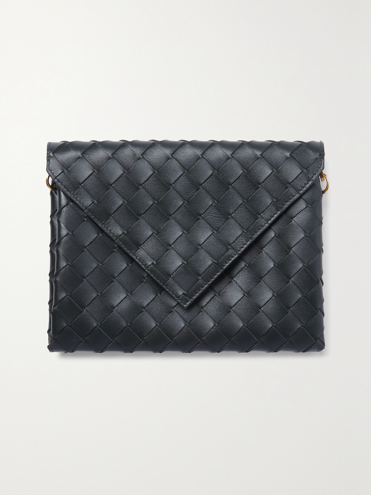 Bottega Veneta - Origami Intrecciato Leather Clutch - Green