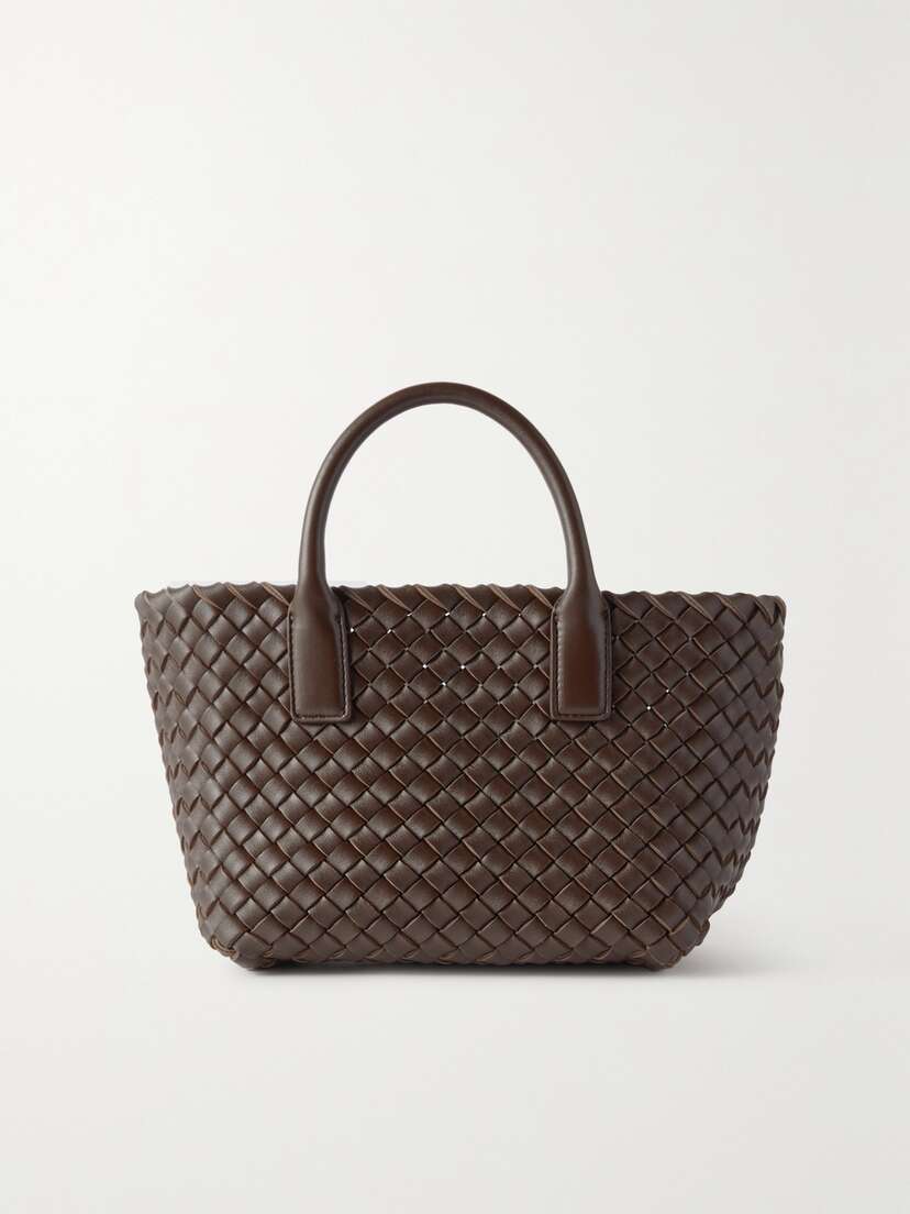 Bottega Veneta Cabat Mini Intrecciato Leather Tote