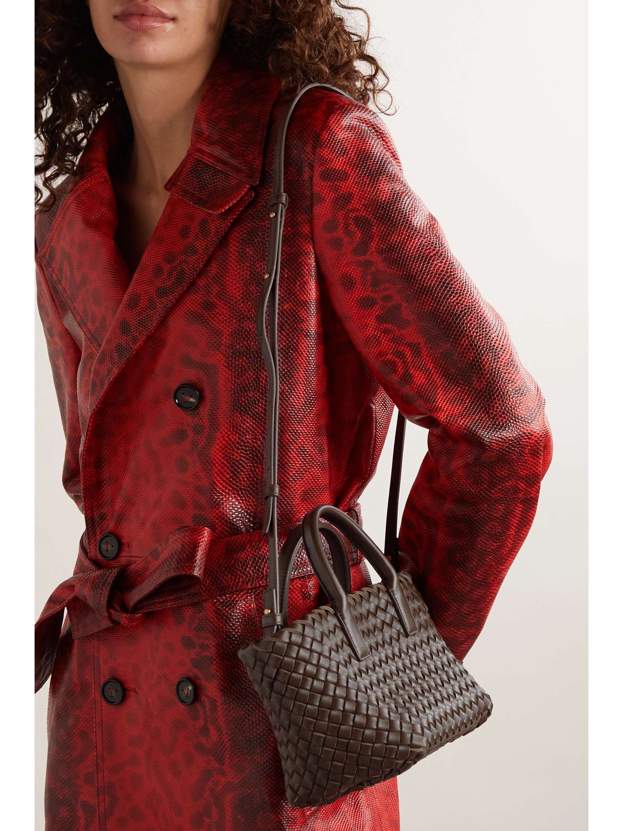 BOTTEGA VENETA Cabat mini intrecciato leather tote