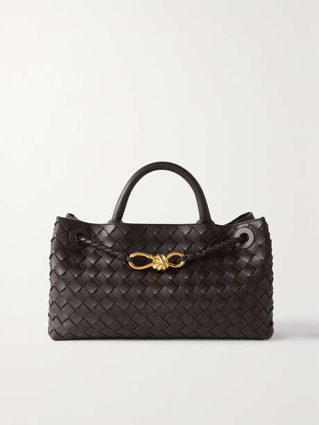 BOTTEGA VENETA Andiamo small intrecciato leather tote | NET-A-PORTER