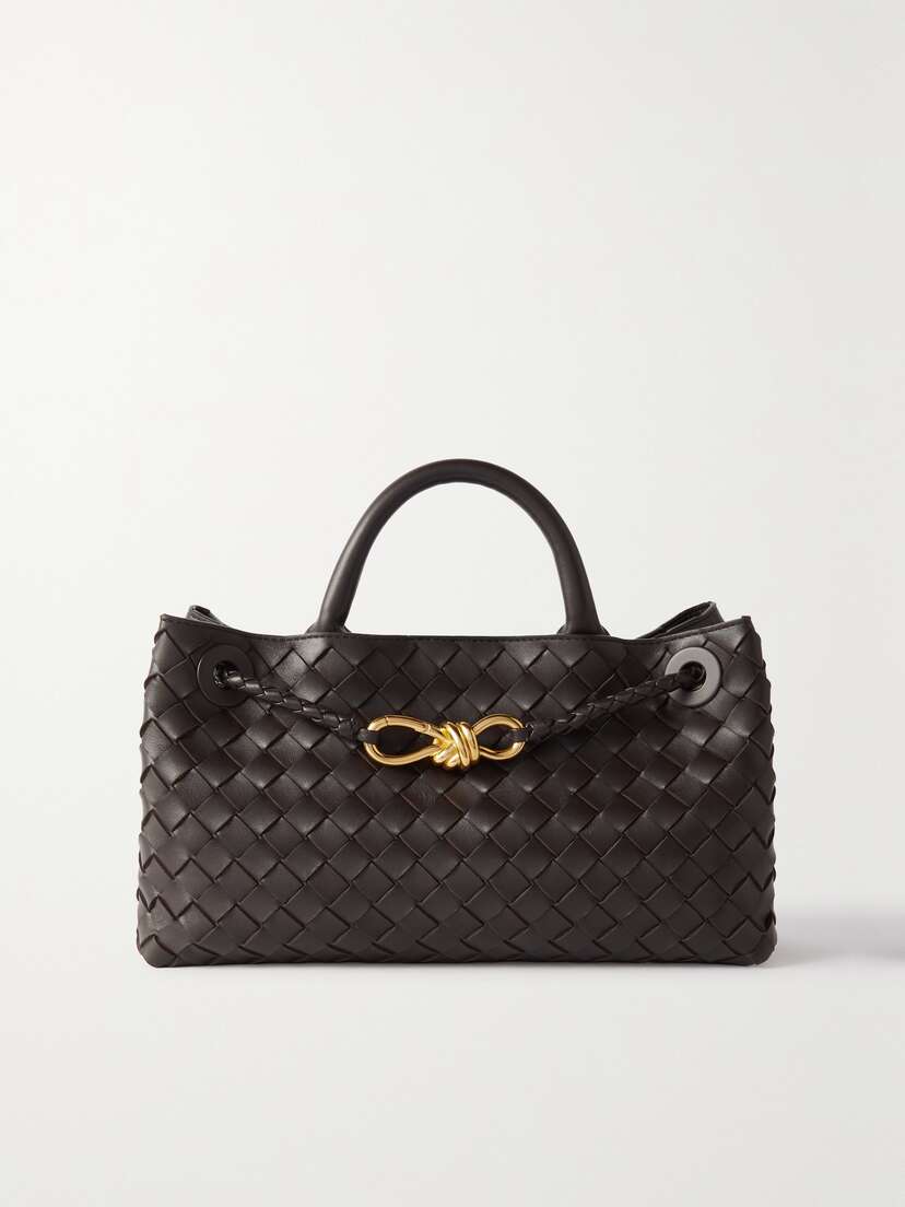 Bottega Veneta Andiamo East-west Small Intrecciato Leather Tote