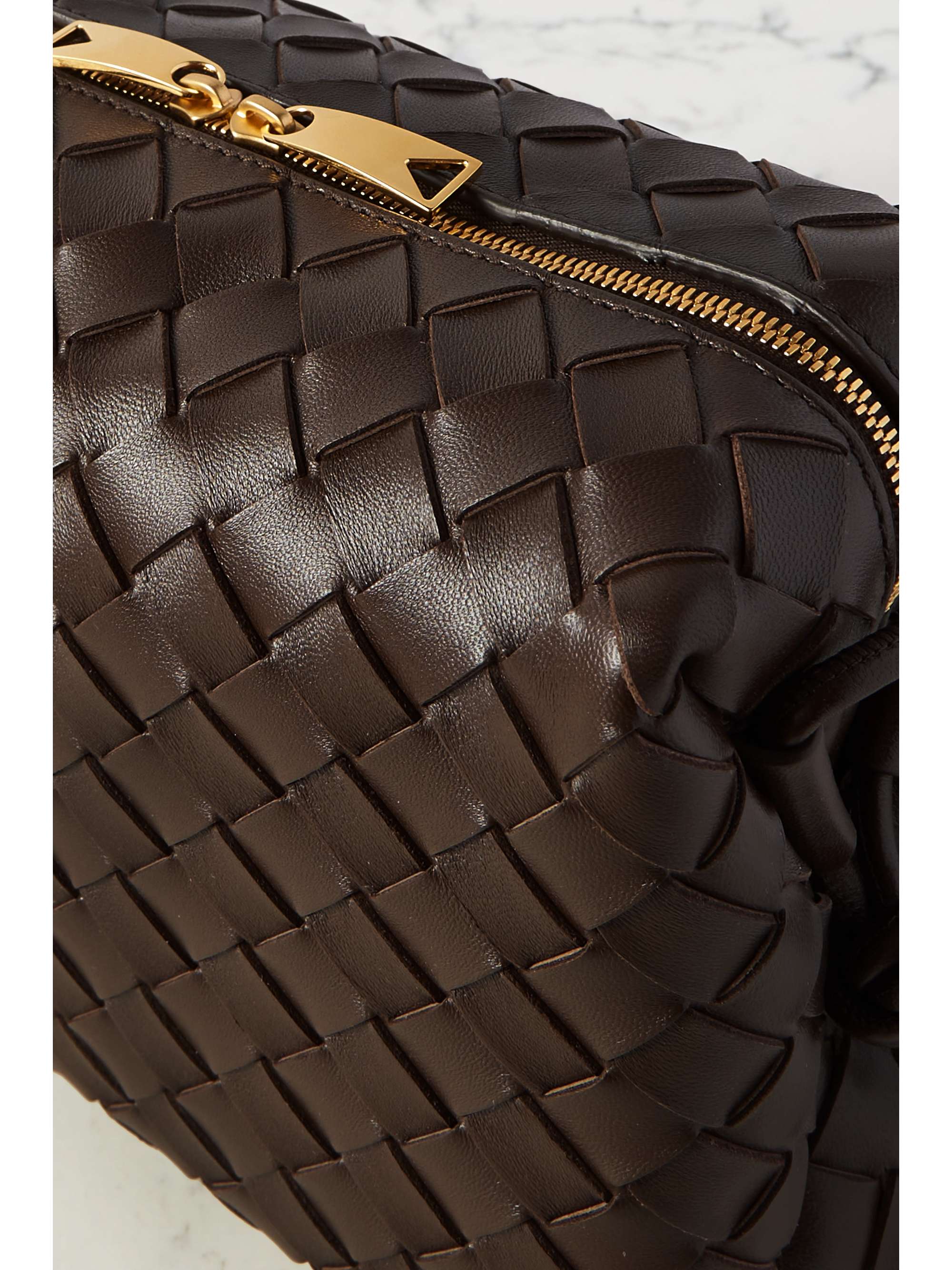 BOTTEGA VENETA Loop mini intrecciato leather shoulder bag