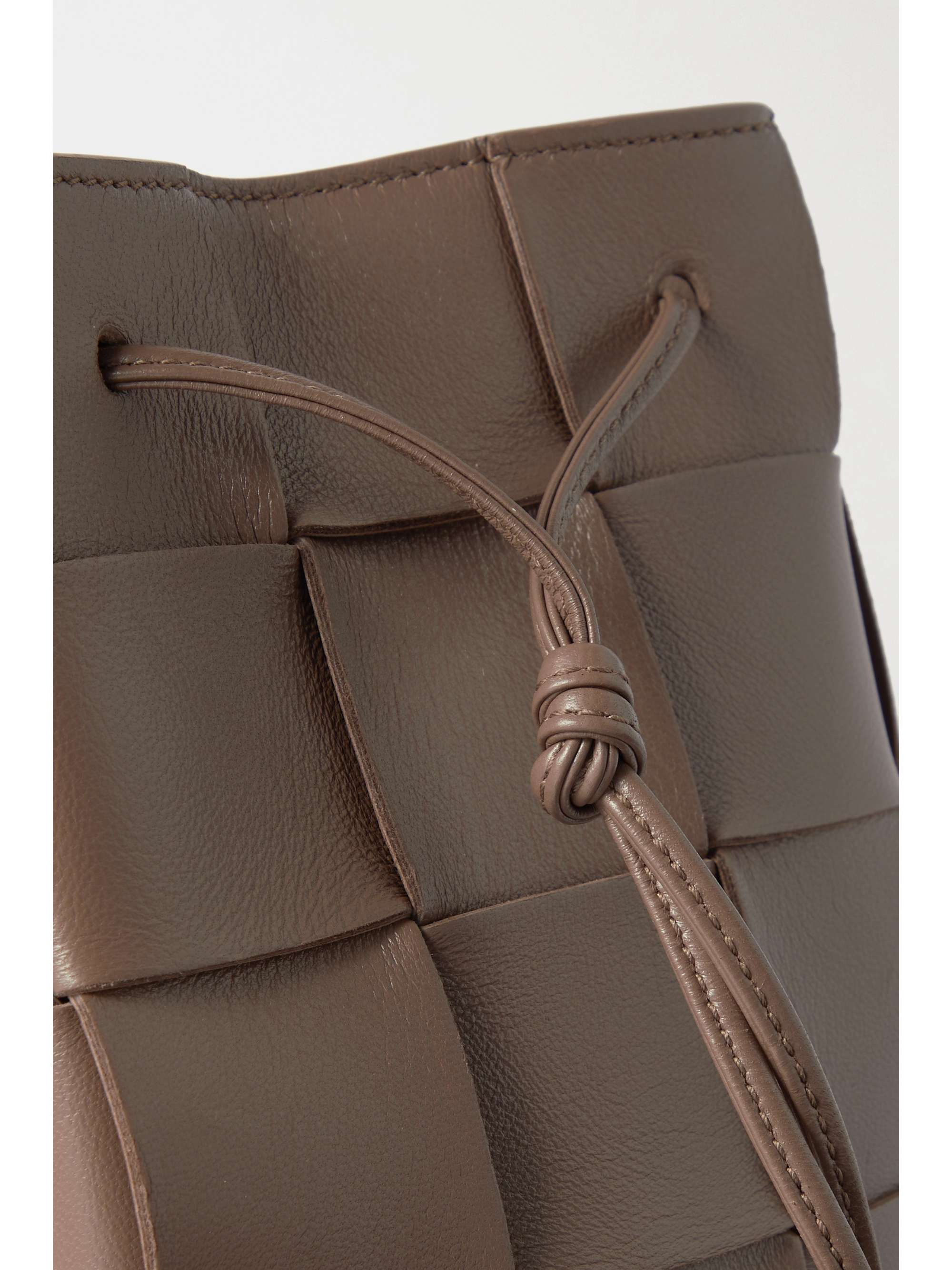 BOTTEGA VENETA Cassette small intrecciato leather bucket bag