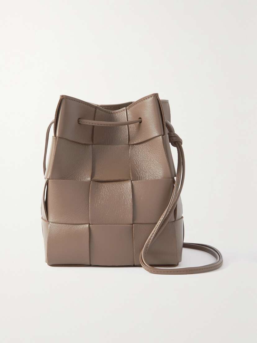 Bottega Veneta Cassette Small Intrecciato Leather Bucket Bag