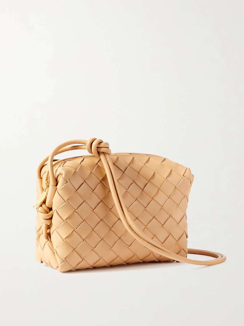 Bottega Veneta Loop Mini Intrecciato Leather Shoulder Bag