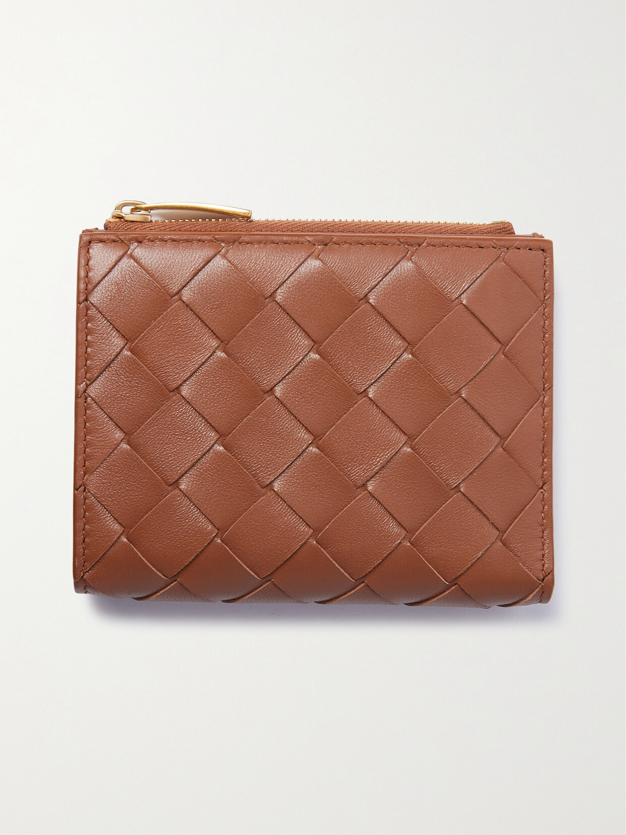 Bottega Veneta - Intrecciato 15 Leather Wallet - Brown