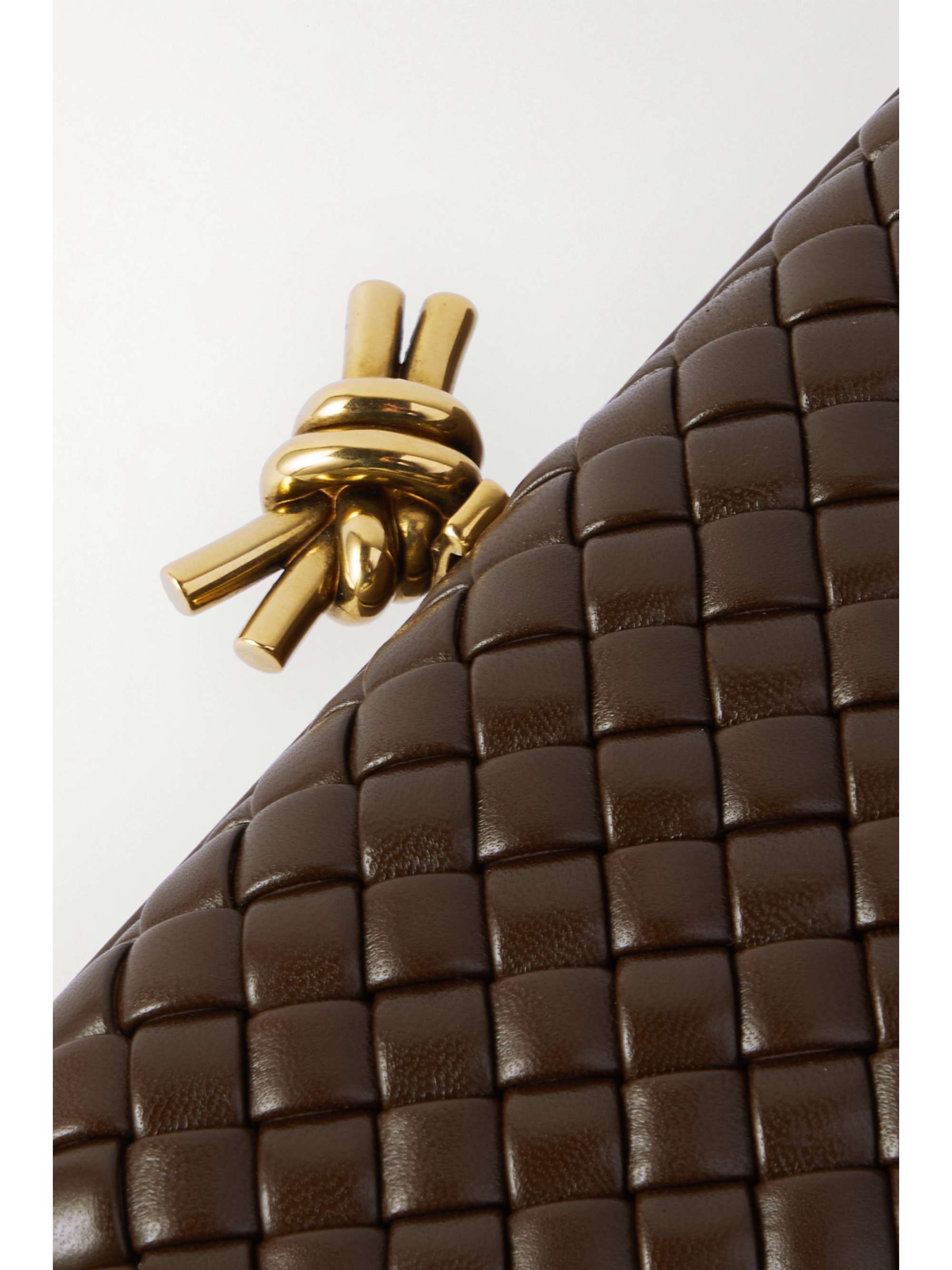 BOTTEGA VENETA Padded intrecciato leather clutch