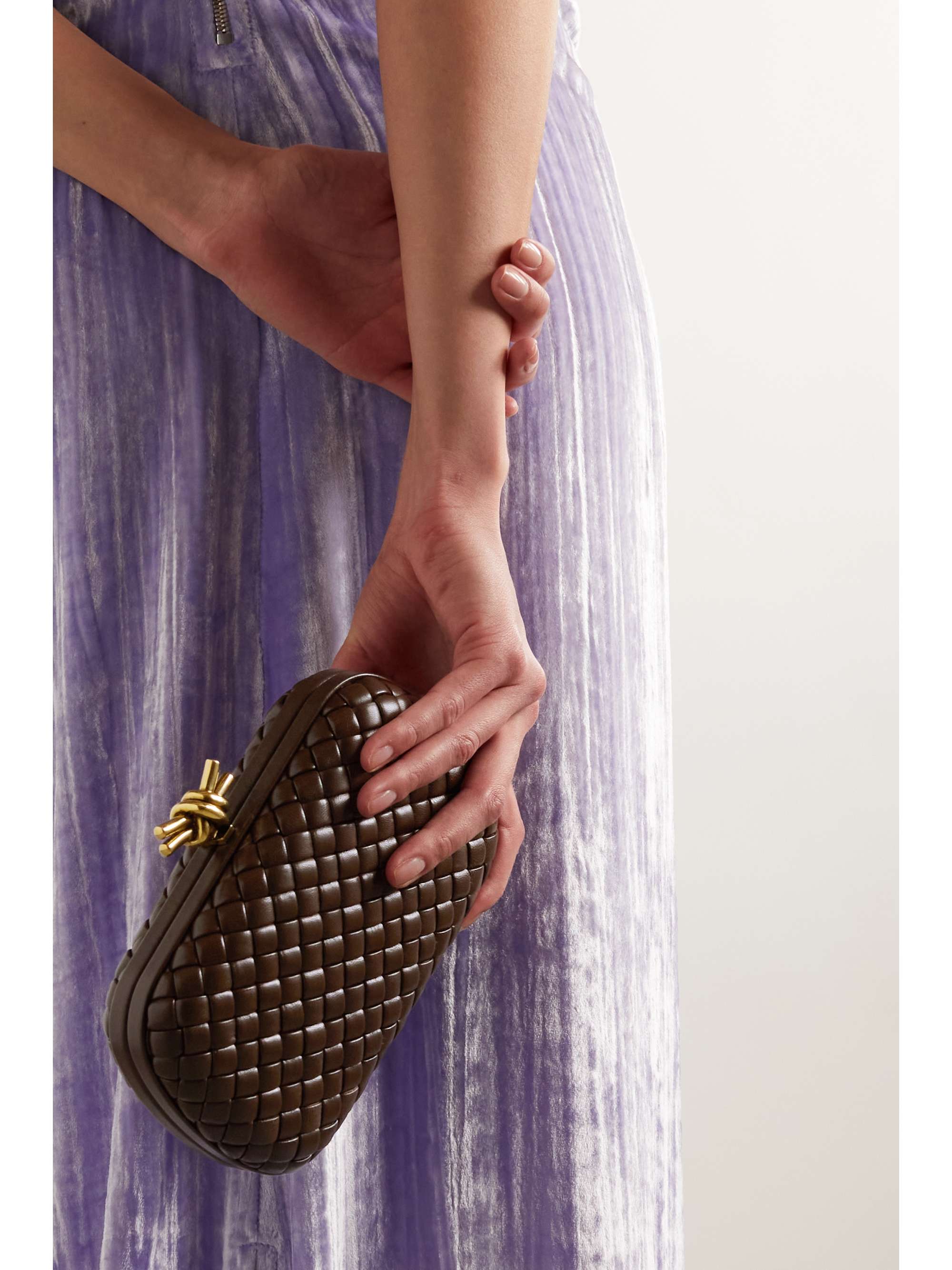 BOTTEGA VENETA Padded intrecciato leather clutch