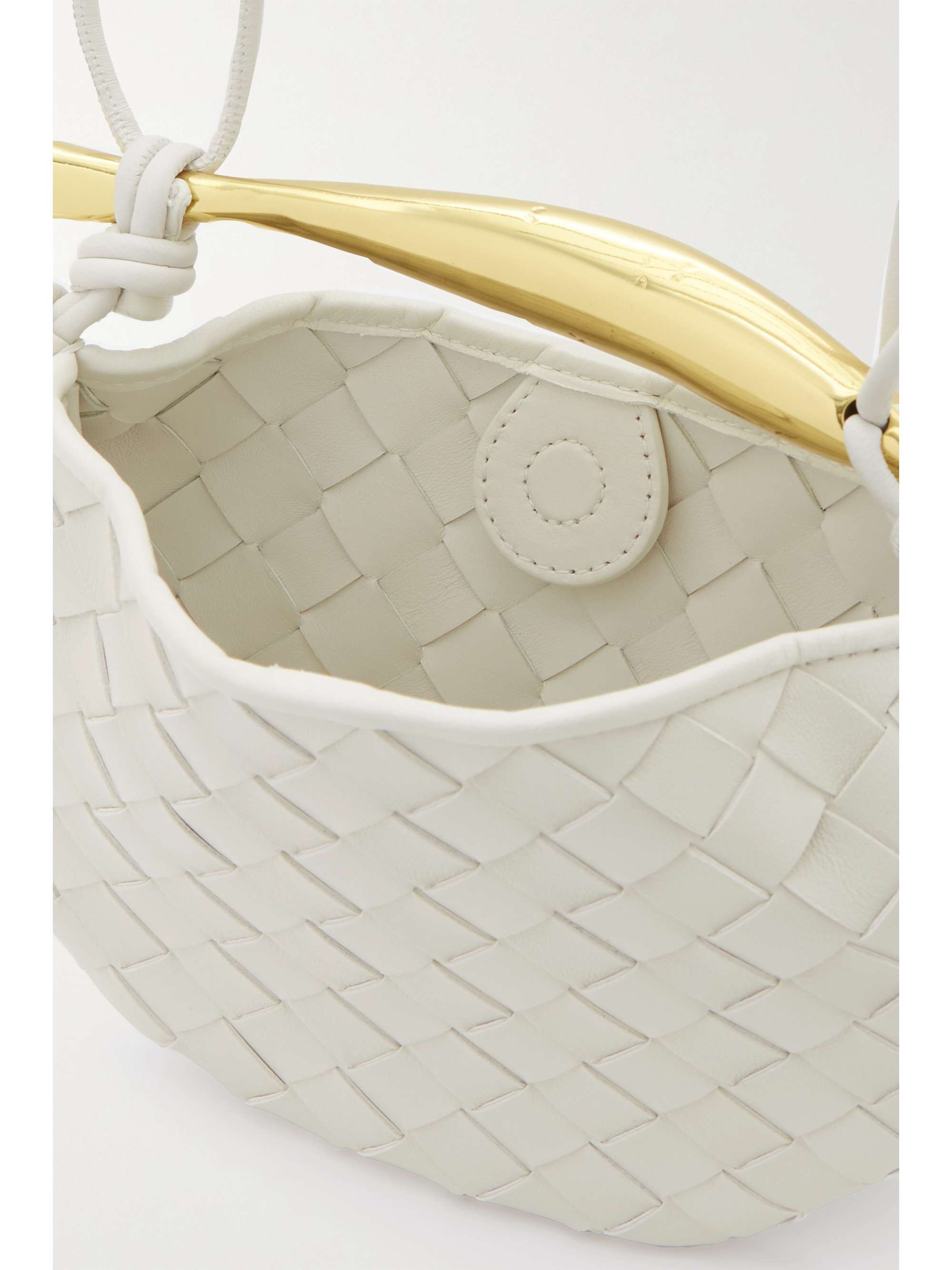 BOTTEGA VENETA Sardine mini embellished intrecciato leather shoulder bag
