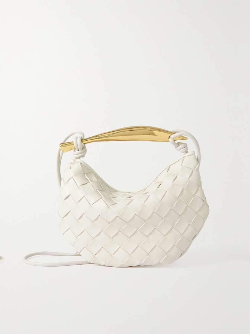Bottega Veneta Sardine Mini Intrecciato Leather Shoulder Bag