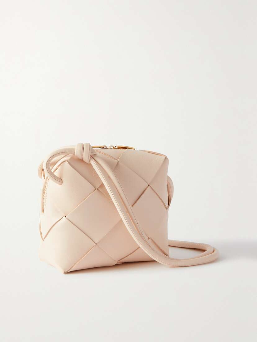 Bottega Veneta Cassette Mini Intrecciato Leather Shoulder Bag