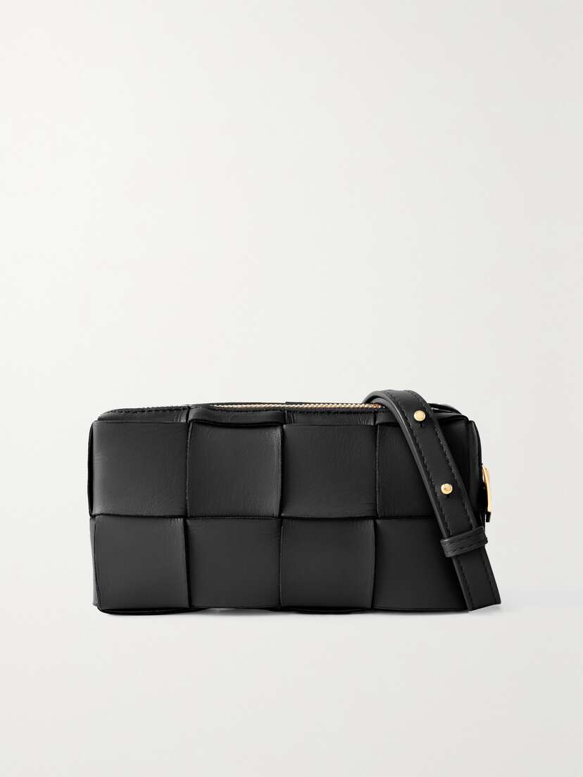 Bottega Veneta Mini Cassette Intrecciato Leather Shoulder Bag