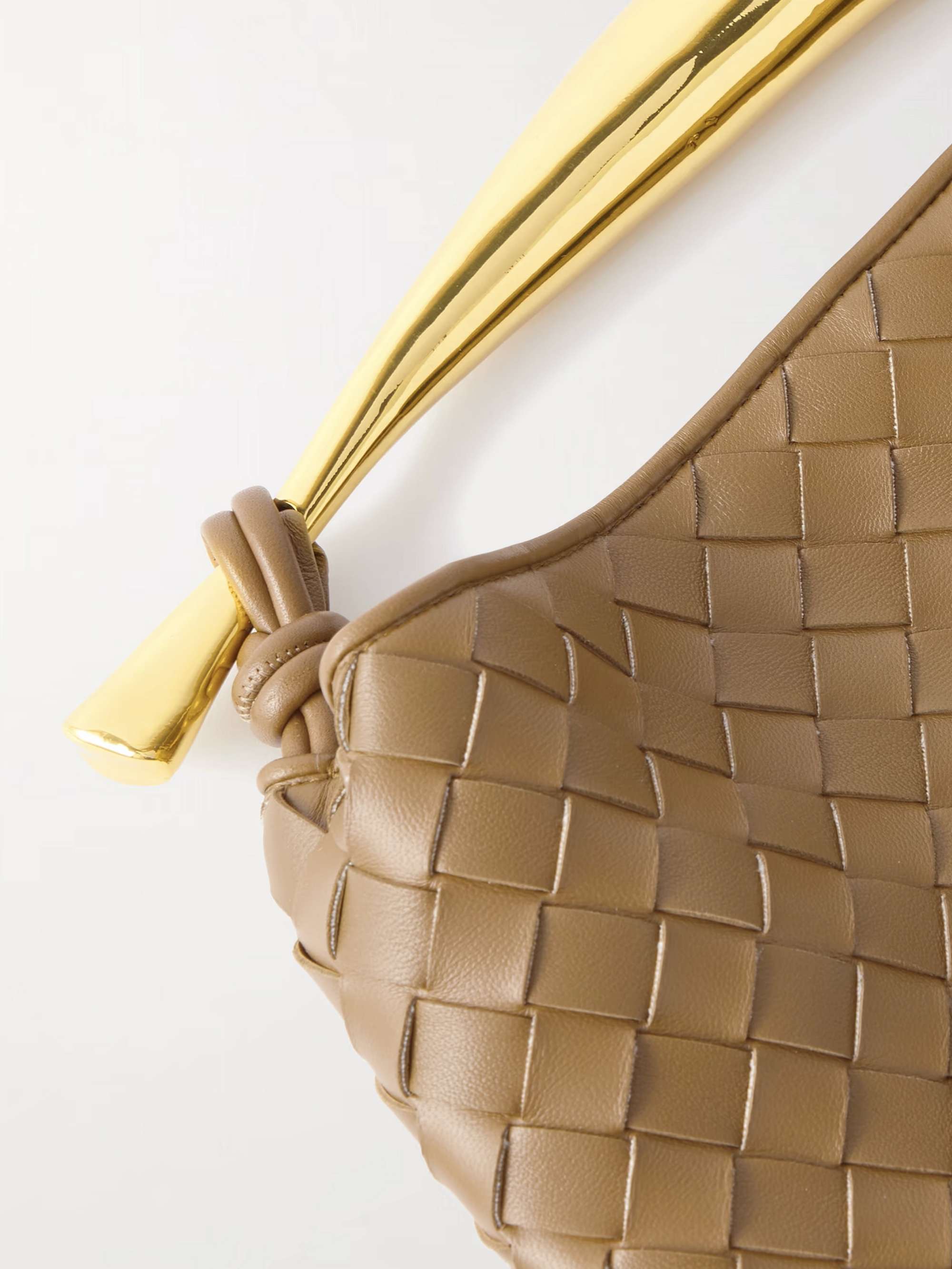 Bottega Veneta Sardine Intrecciato Top Handle Small Barolo in Lambskin  Leather with Gold-tone - US