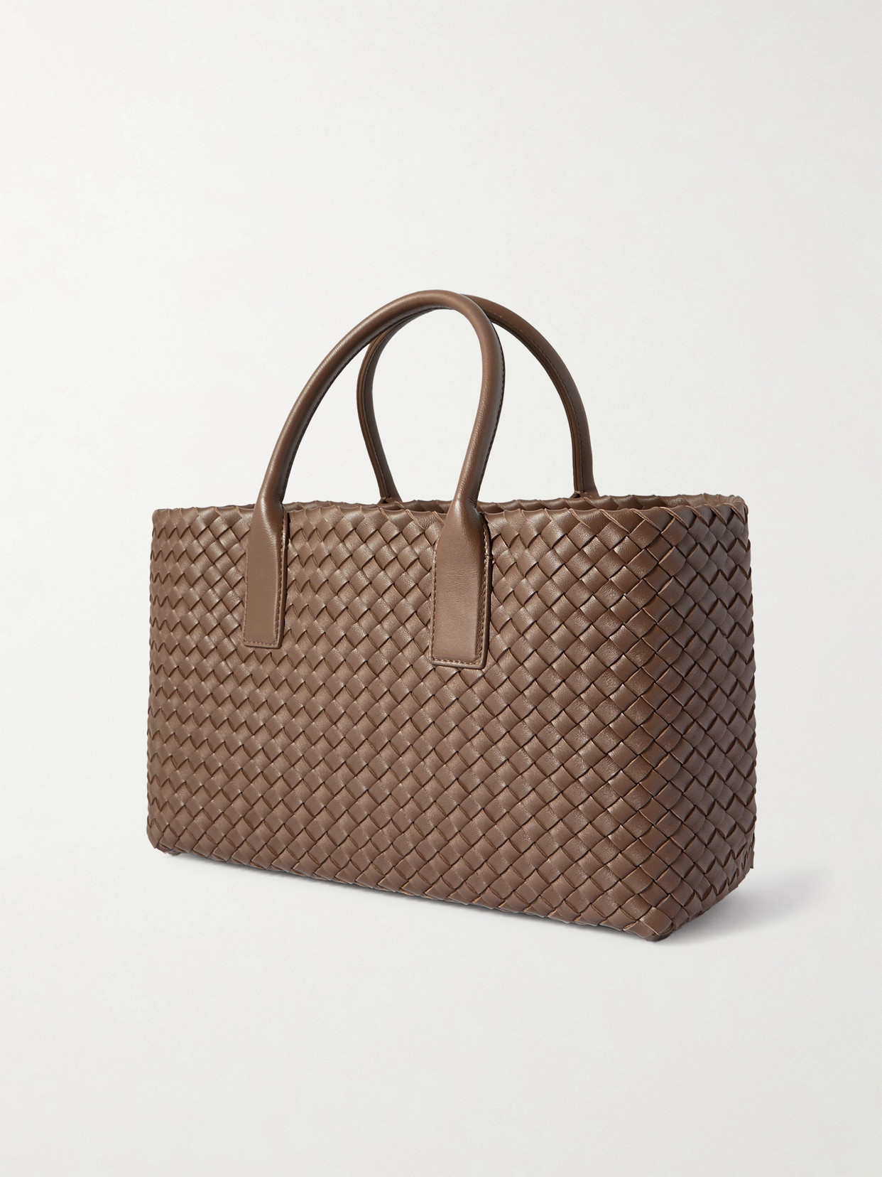 Cabat Small Intrecciato Leather Tote