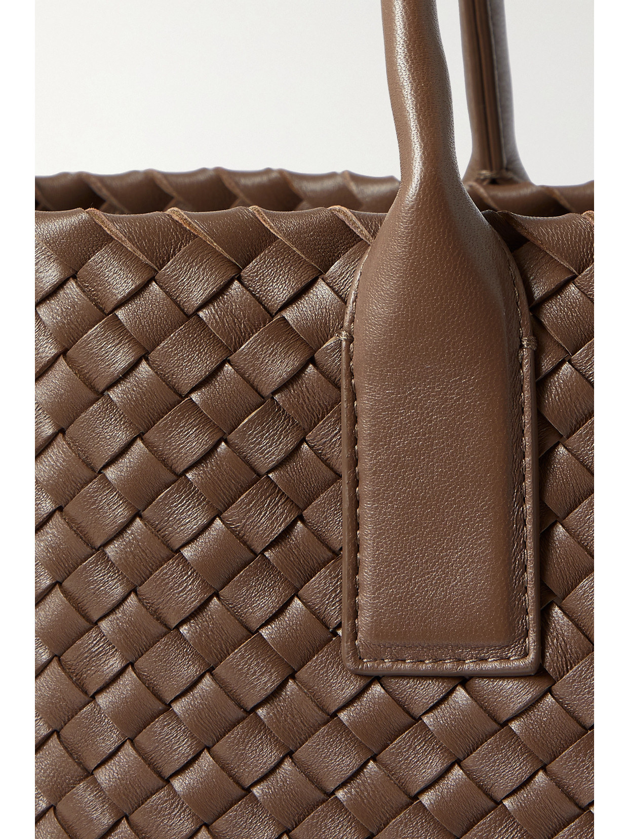 Cabat Small Intrecciato Leather Tote