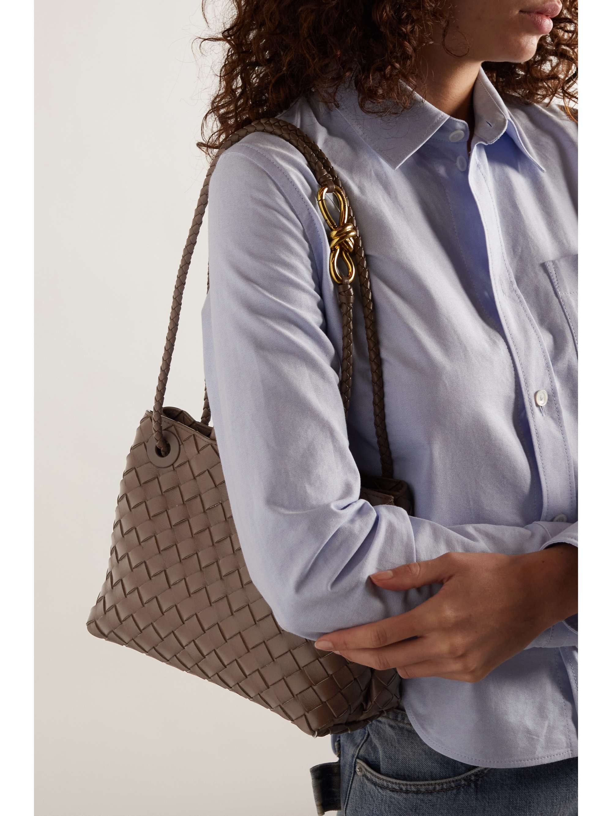 BOTTEGA VENETA Andiamo small intrecciato leather tote | NET-A-PORTER