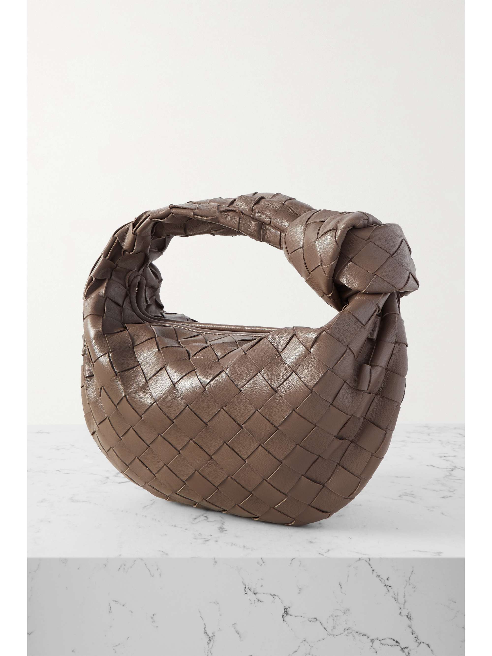 BOTTEGA VENETA Jodie mini knotted intrecciato leather tote