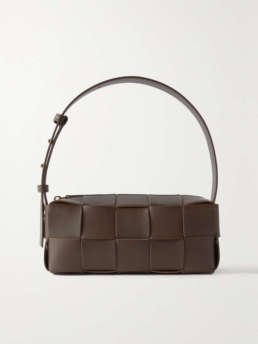 Bottega Veneta Cassette Small Intrecciato Leather Shoulder Bag