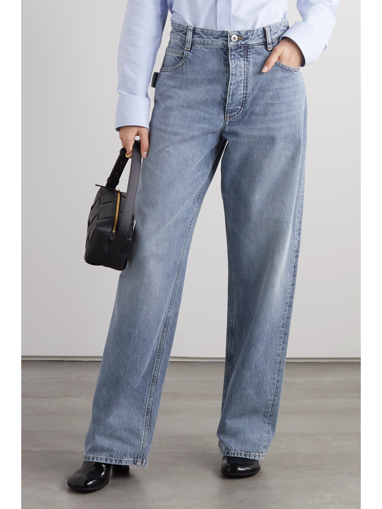 Shop Bottega Veneta Boyfriend Jeans In Blue