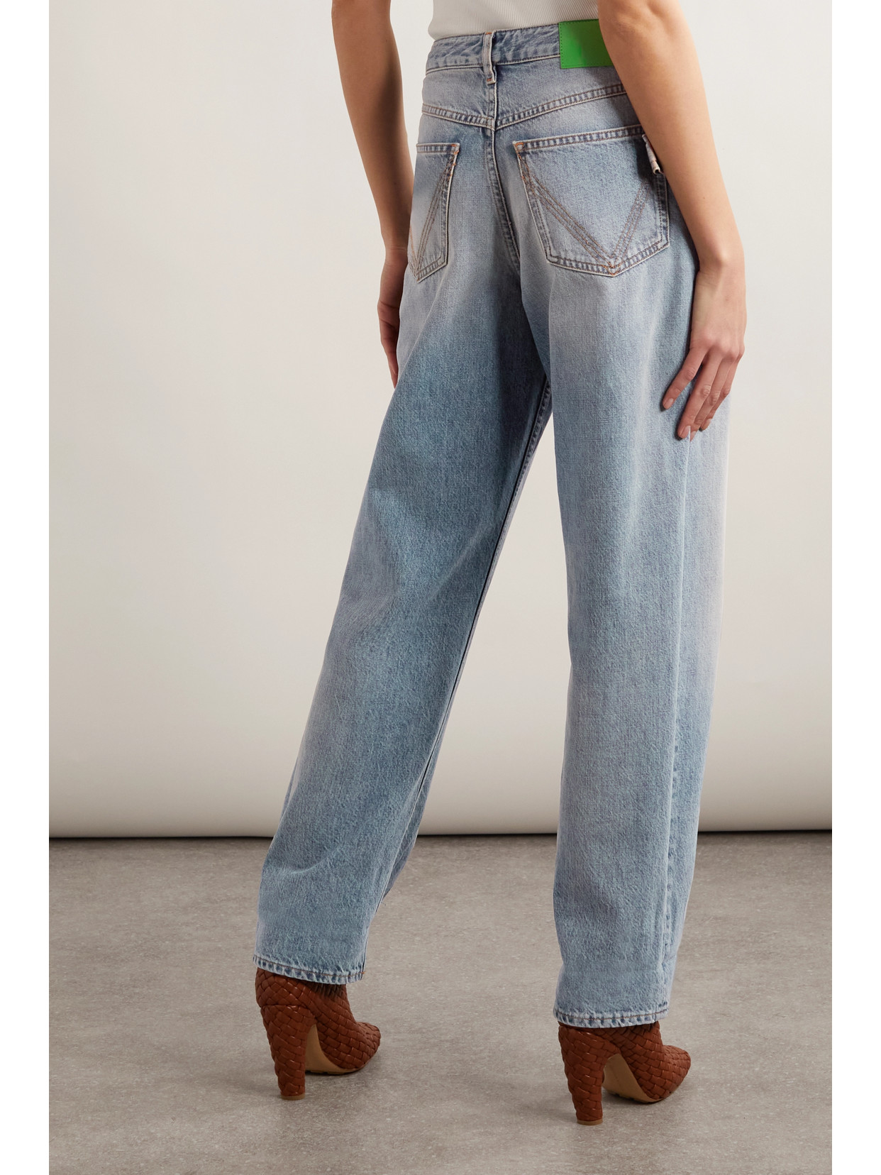 Shop Bottega Veneta Boyfriend Jeans In Blue