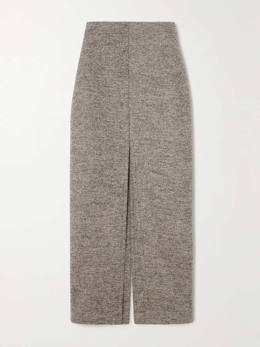 Bottega Veneta Wool-twill Midi Skirt
