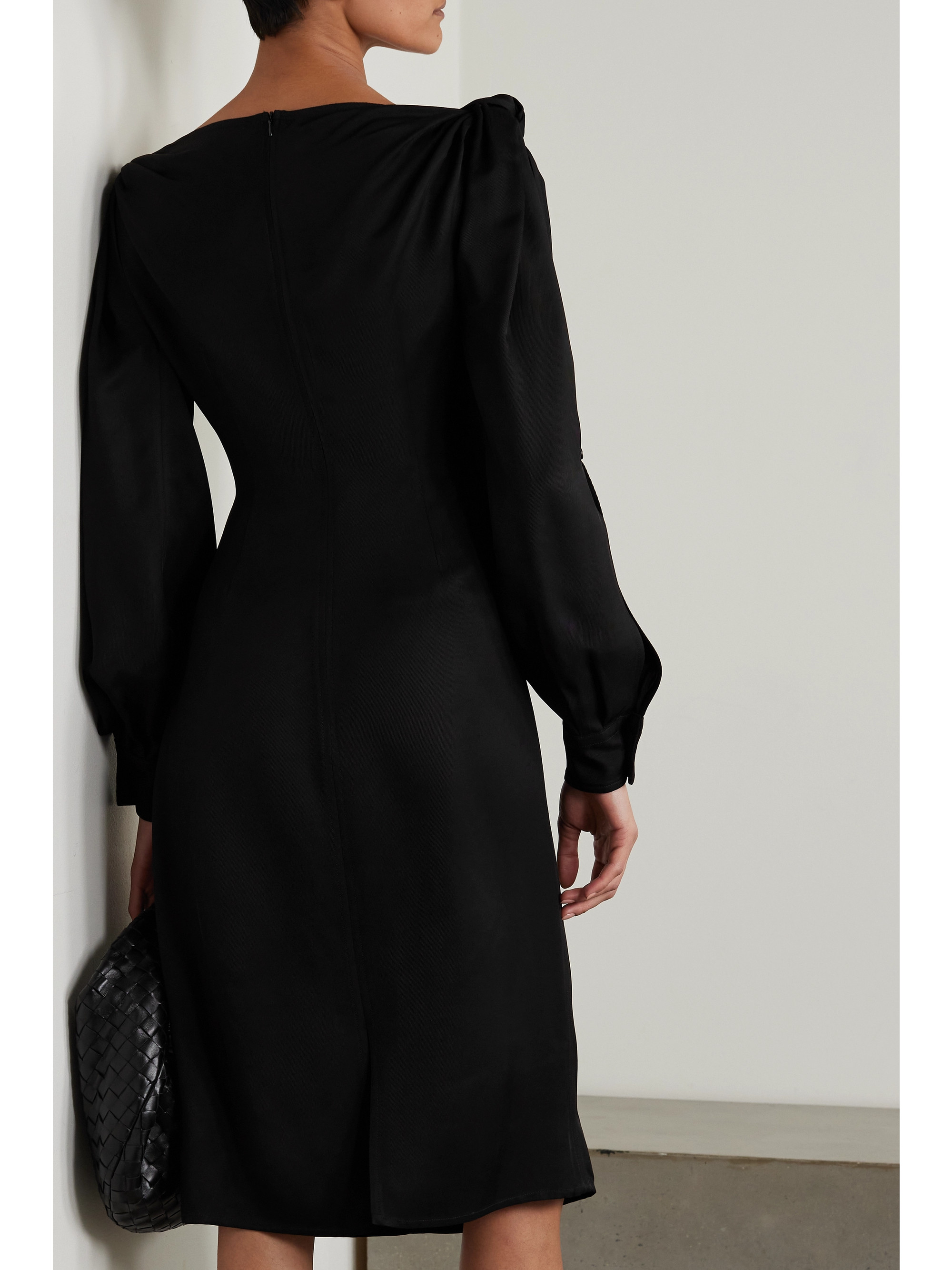 Bottega Veneta Cutout satin-drill dress