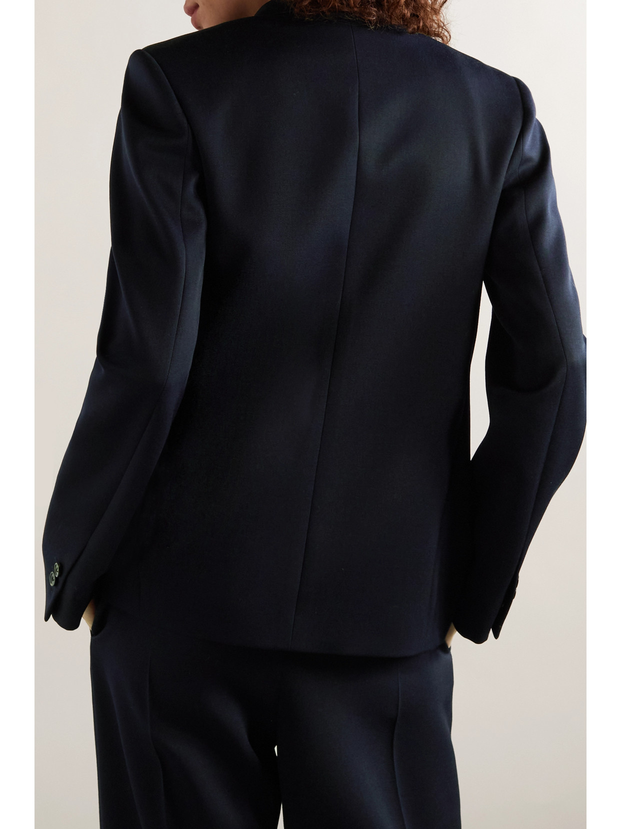 Bottega Veneta Double-breasted Grain De Poudre Wool Blazer